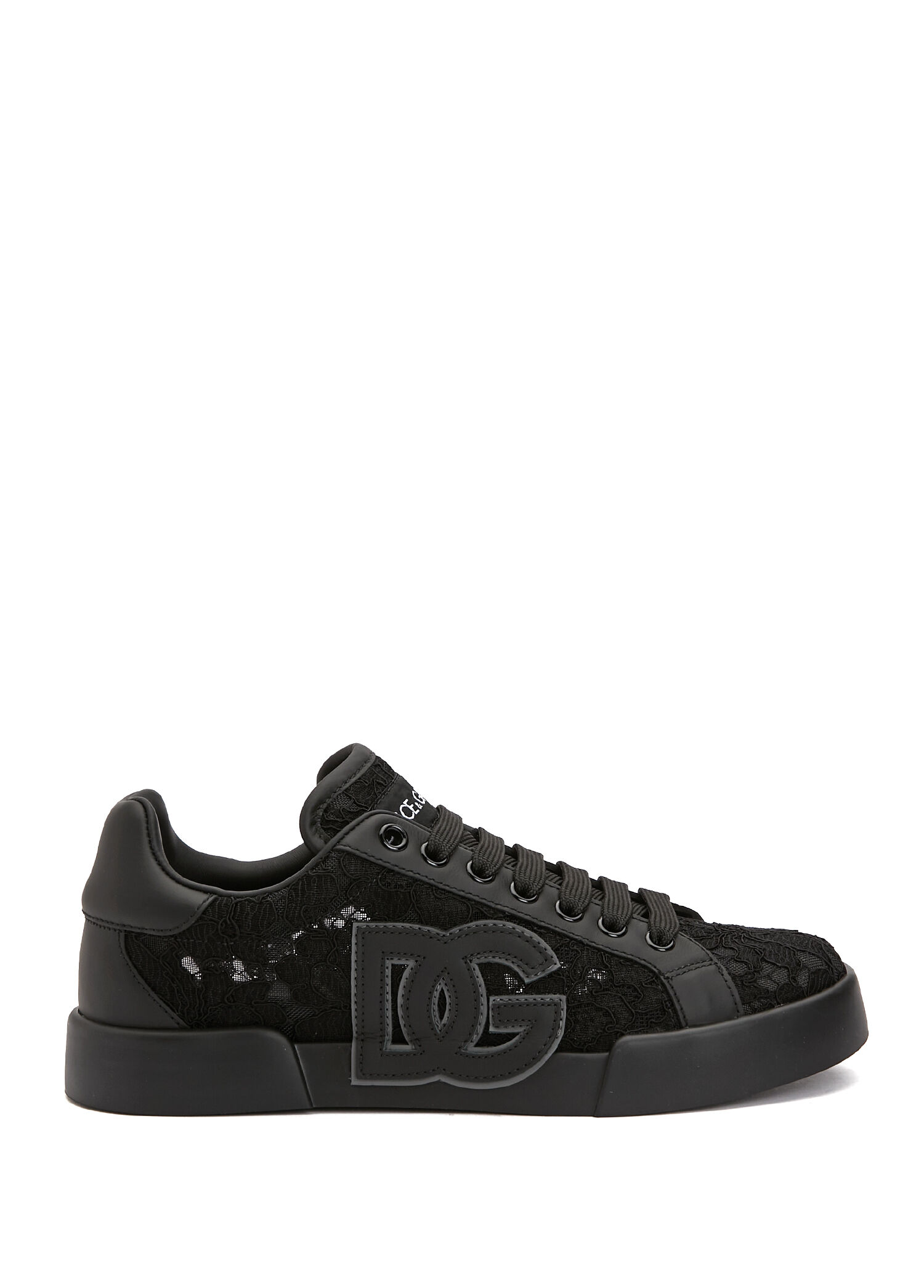 Portofino Siyah Dantel Garnili Kadın Sneaker