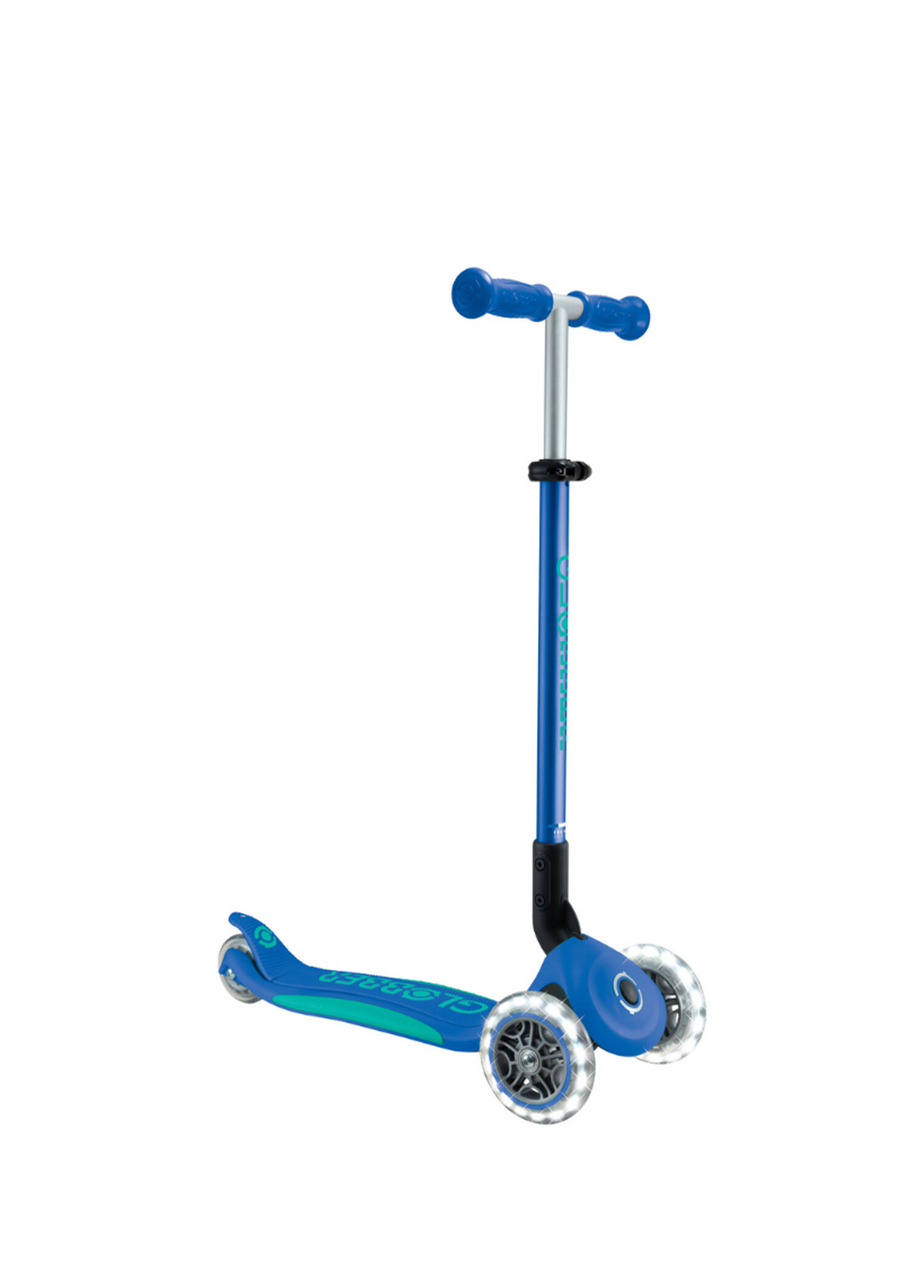 Elite Deluxe Lacivert Işıklı Katlanır 3 Tekerlekli Çocuk Scooter