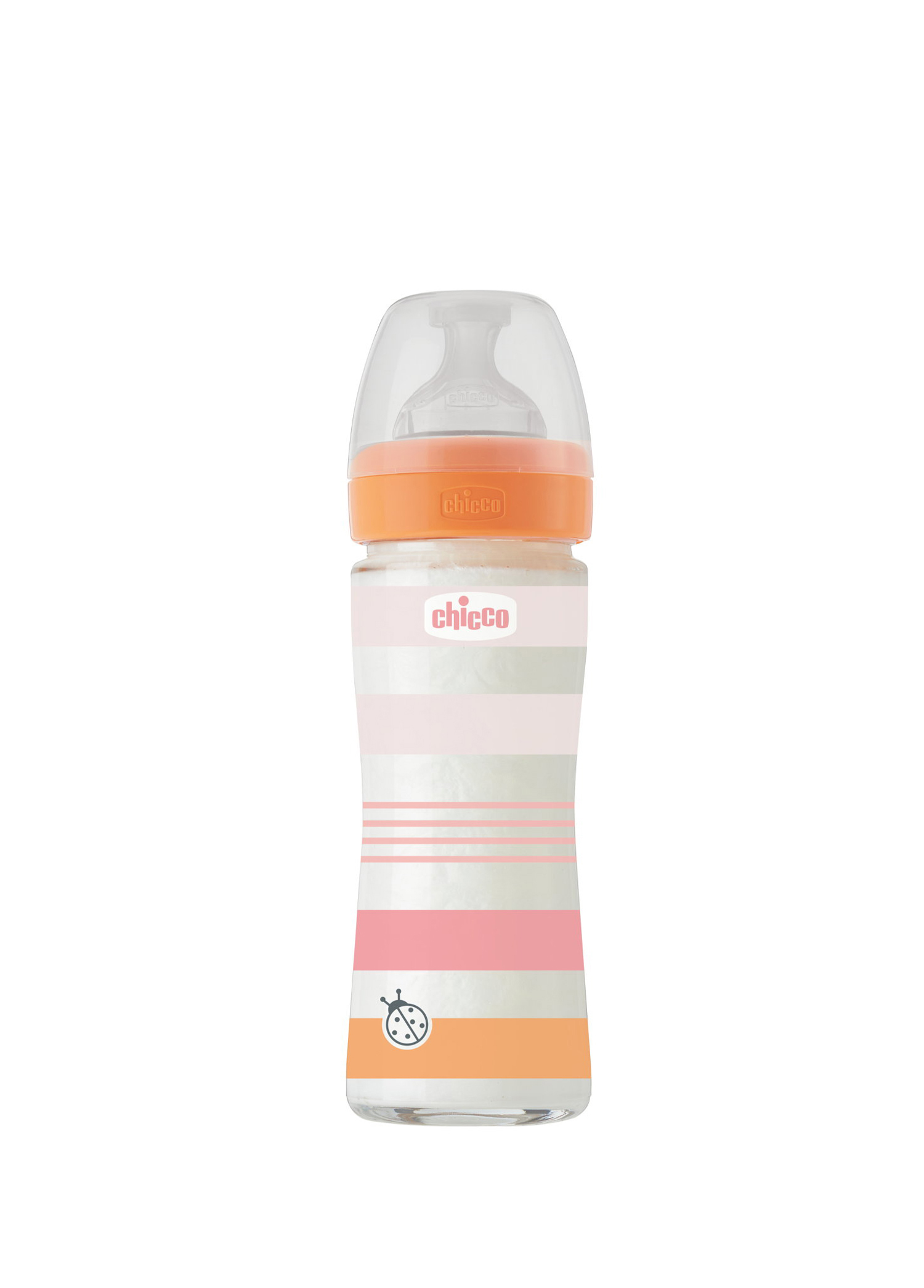 Bottle WB Glass Pembe Biberon 240 ml