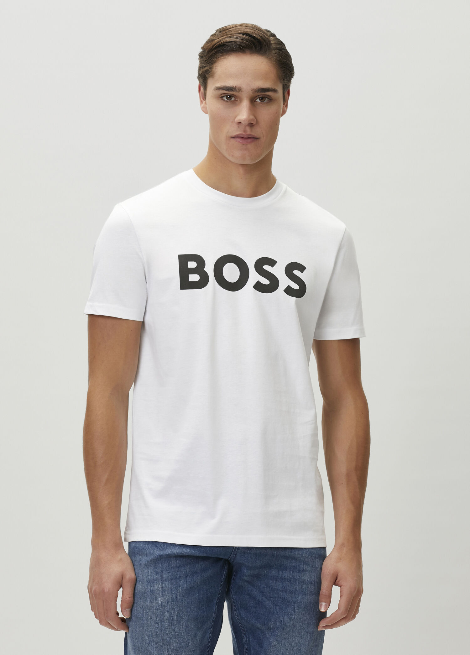 P Boss Regular Fit Beyaz T Shirt
