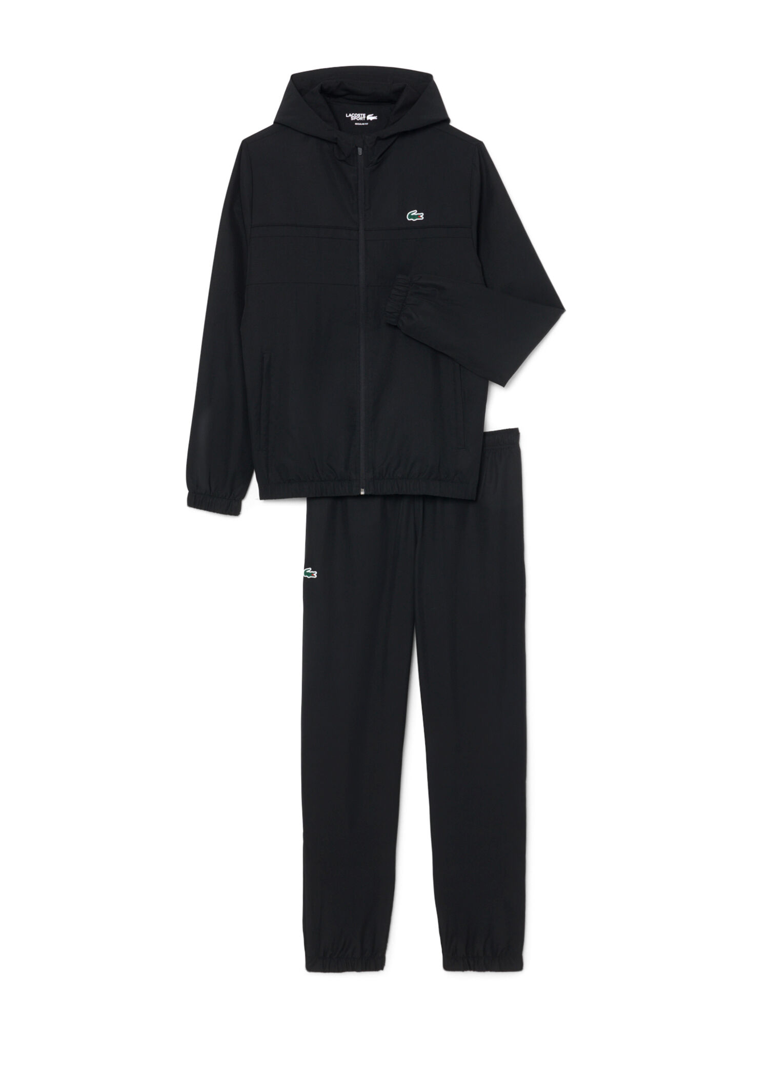 Lacoste Siyah-8VM Erkek Siyah Kapüşonlu Regular Fit Erkek Eşofman