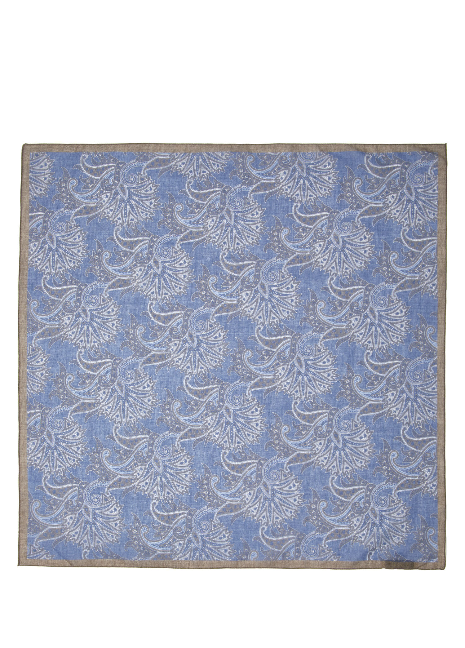 Lacivert Şal Desenli Erkek Bandana