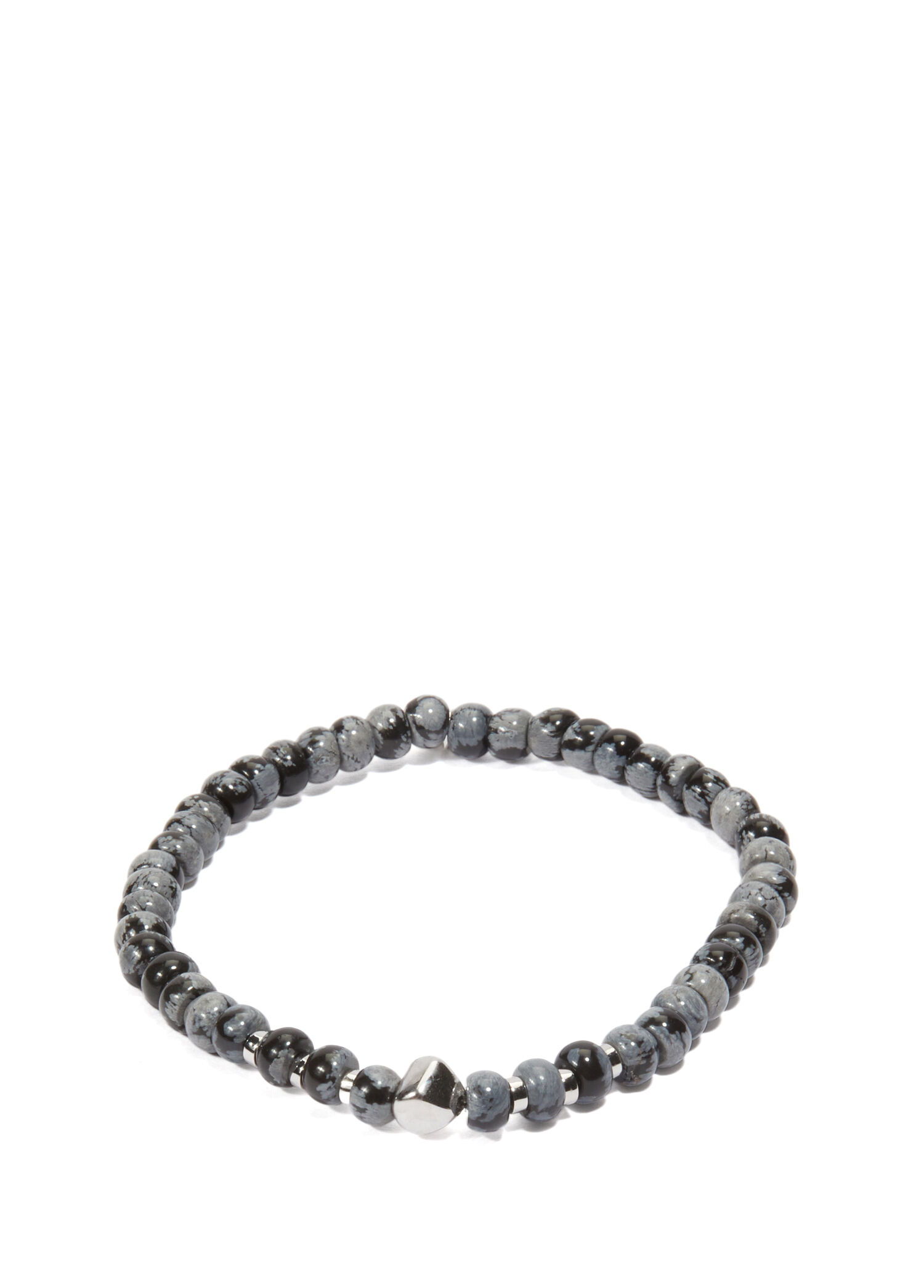 Nepal Nugget Siyah Obsidyen Erkek Bileklik