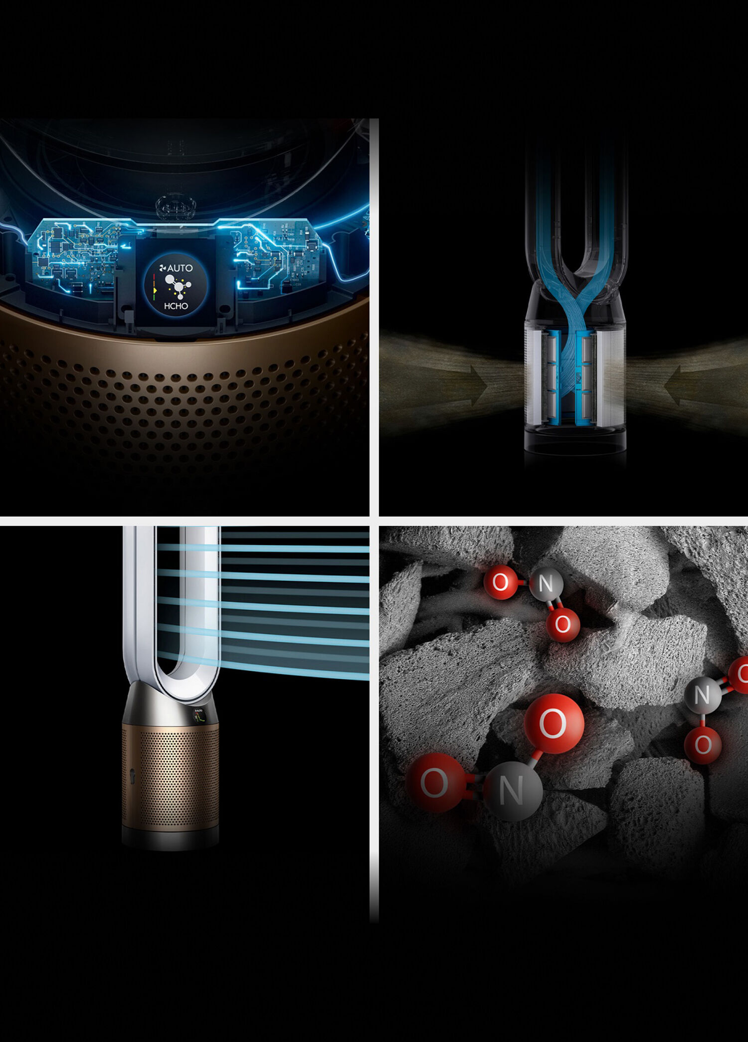 Dyson - Purifier Hot+Cool™ HP2 De-Nox Isıtıcı Özellikli Hava