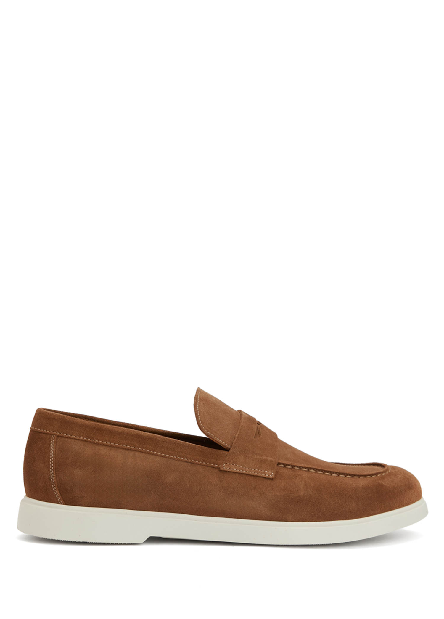 Taba Bant Detaylı Erkek Süet Loafer_5