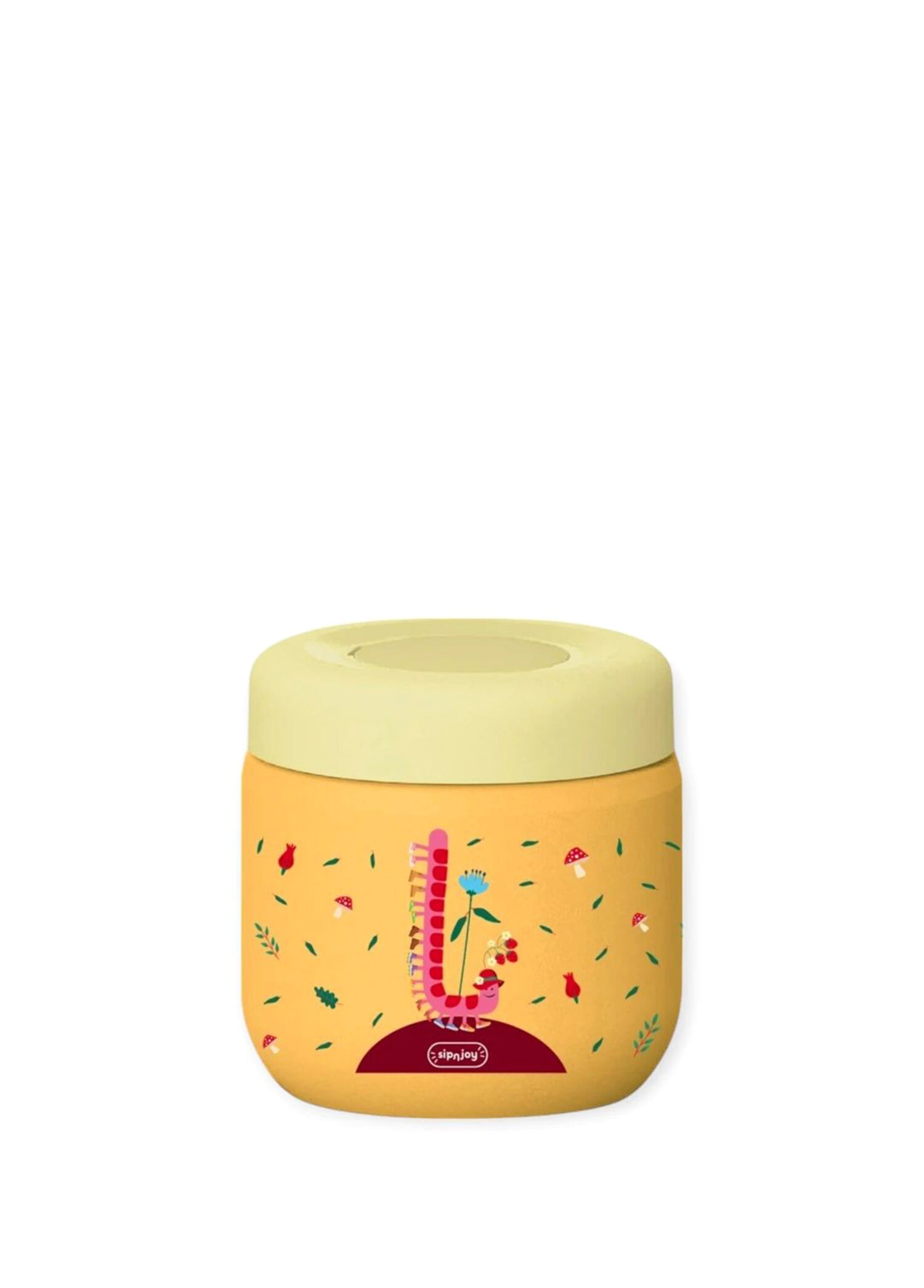 Twisty Joy Sarı Çelik Çocuk Termos Yemek Kabı