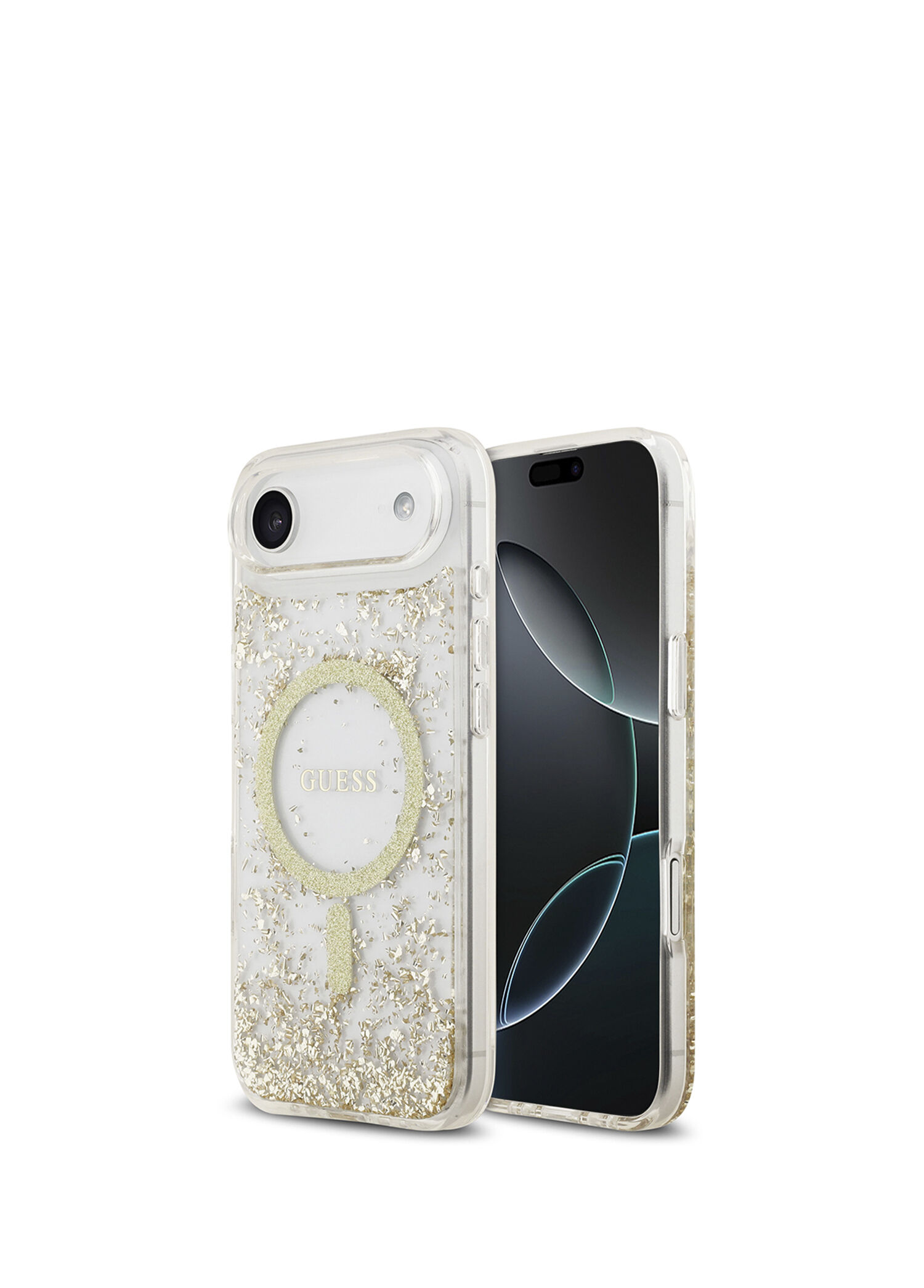 iPhone 17 Air Transparan Resin Bottom Magsafe Uyumlu Telefon Kılıfı