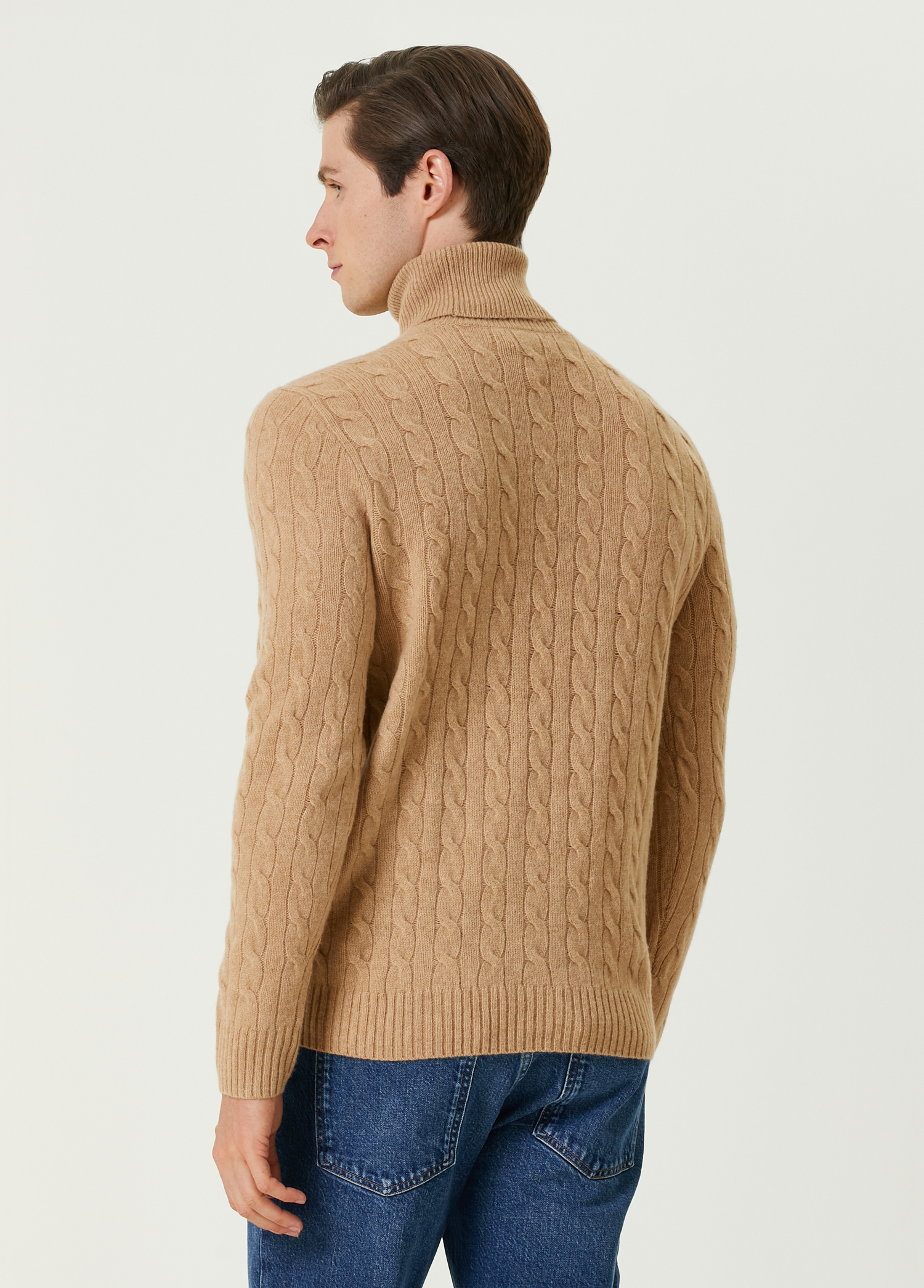 Camel Polo Ralph Lauren Camel Men Camel Turtleneck Wool Sweater
