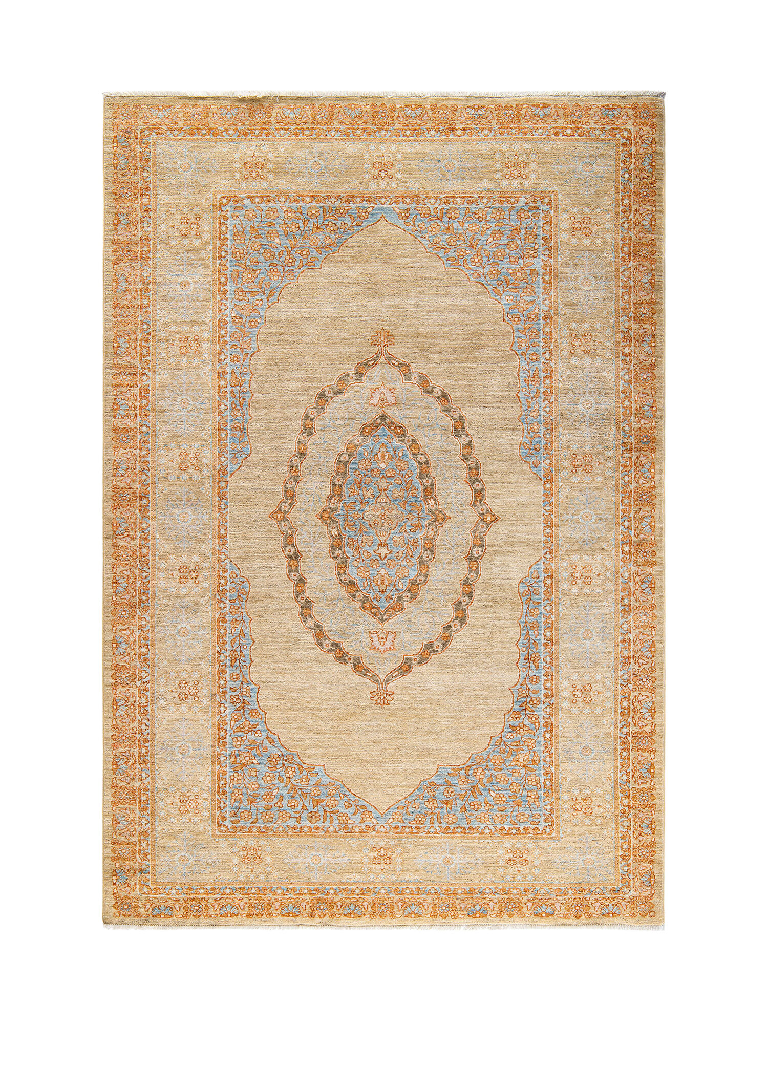Ushak El Dokuma Yün ve İpek Halı 232x161 cm