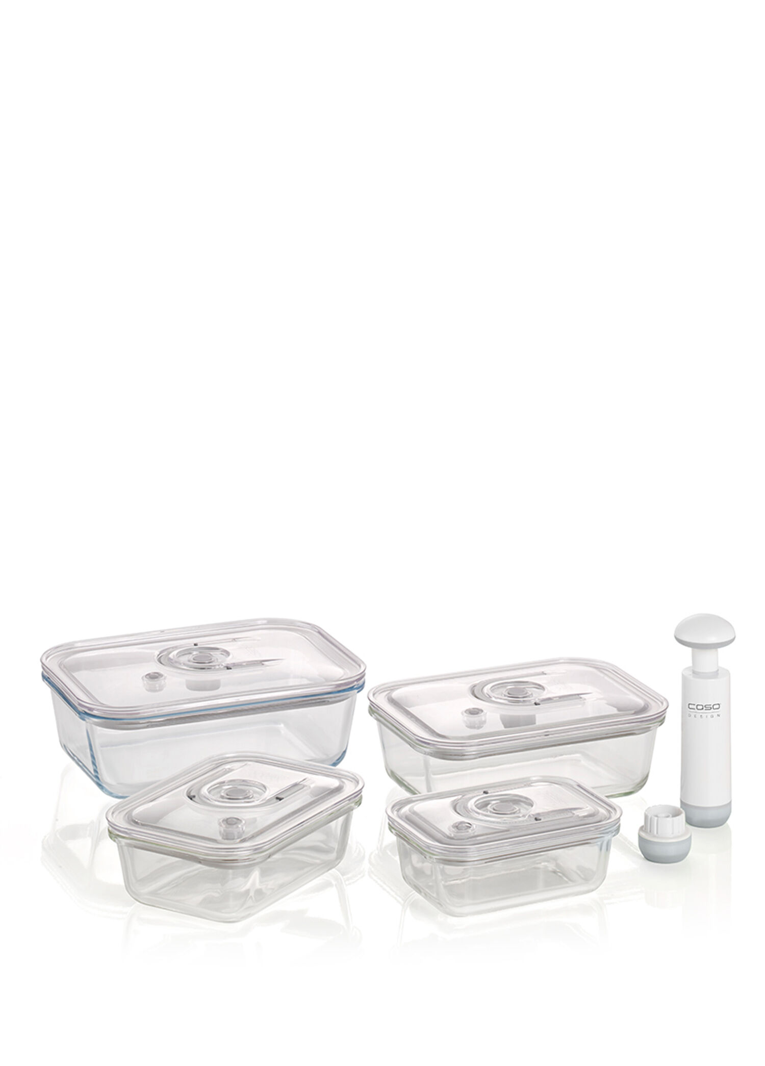 Vakuboxx Plastik Kare Vakumlu Saklama Kabı Seti
