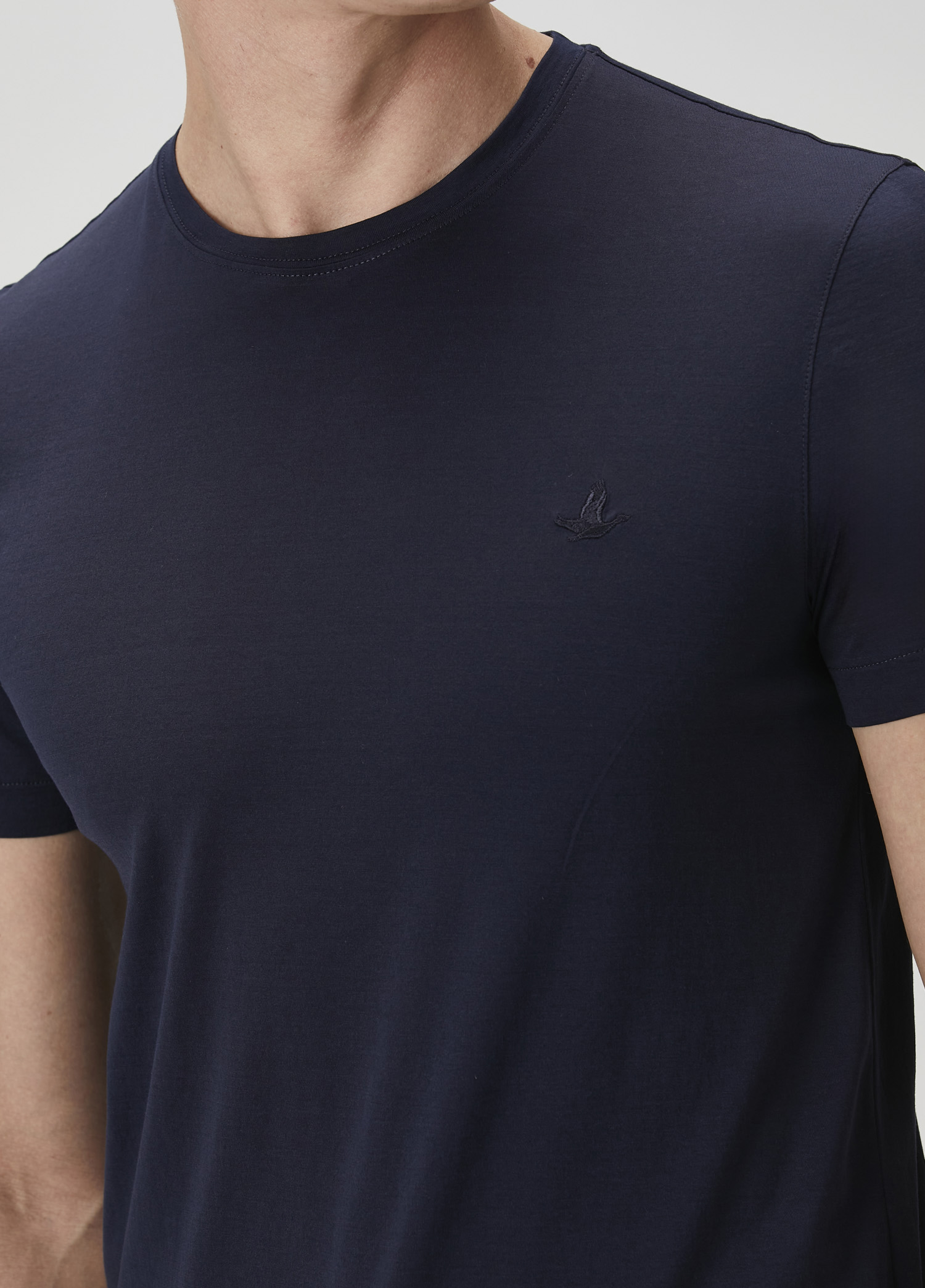 Relaxed Fit Lacivert T-shirt_5