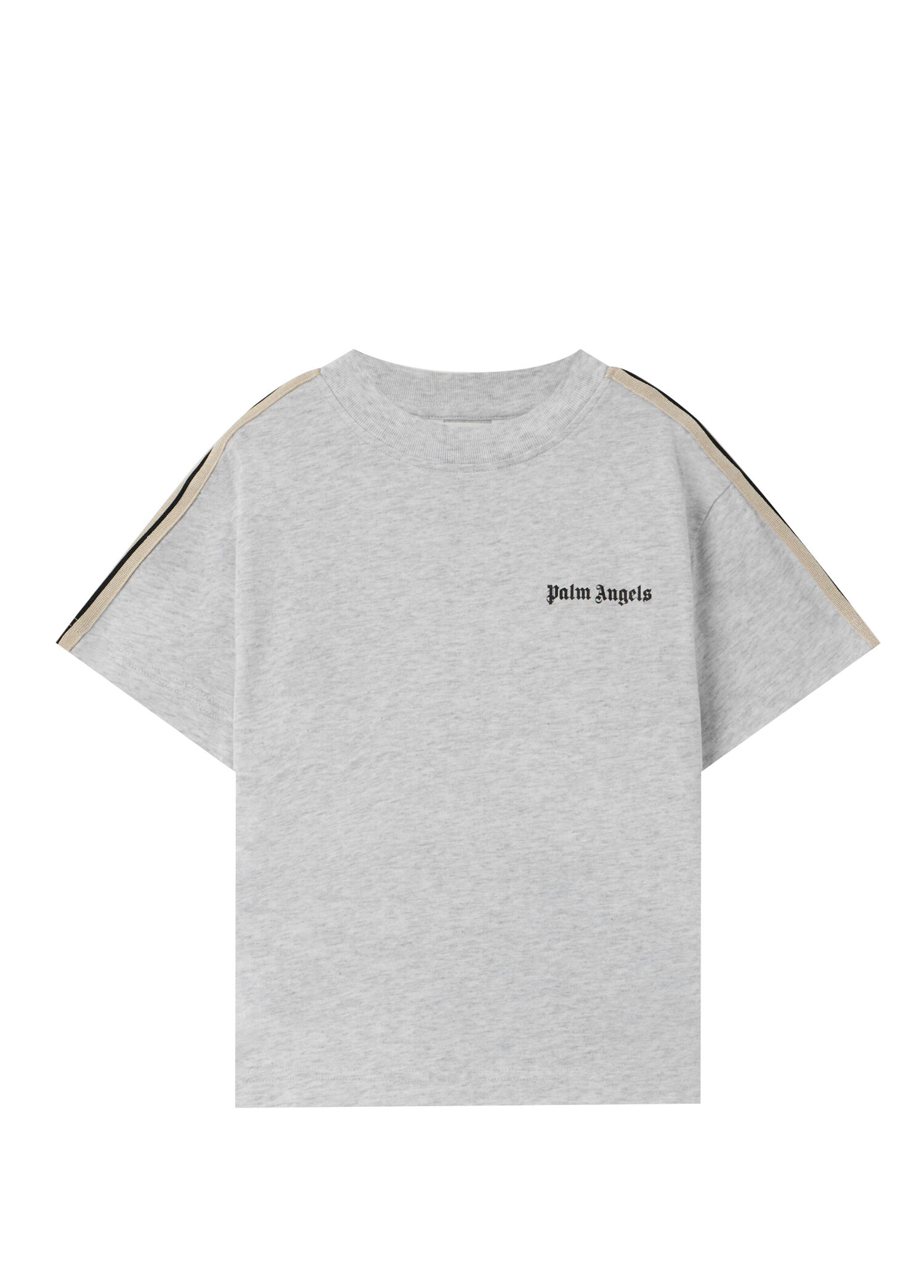 Siyah Gri Logolu Erkek Çocuk T-shirt