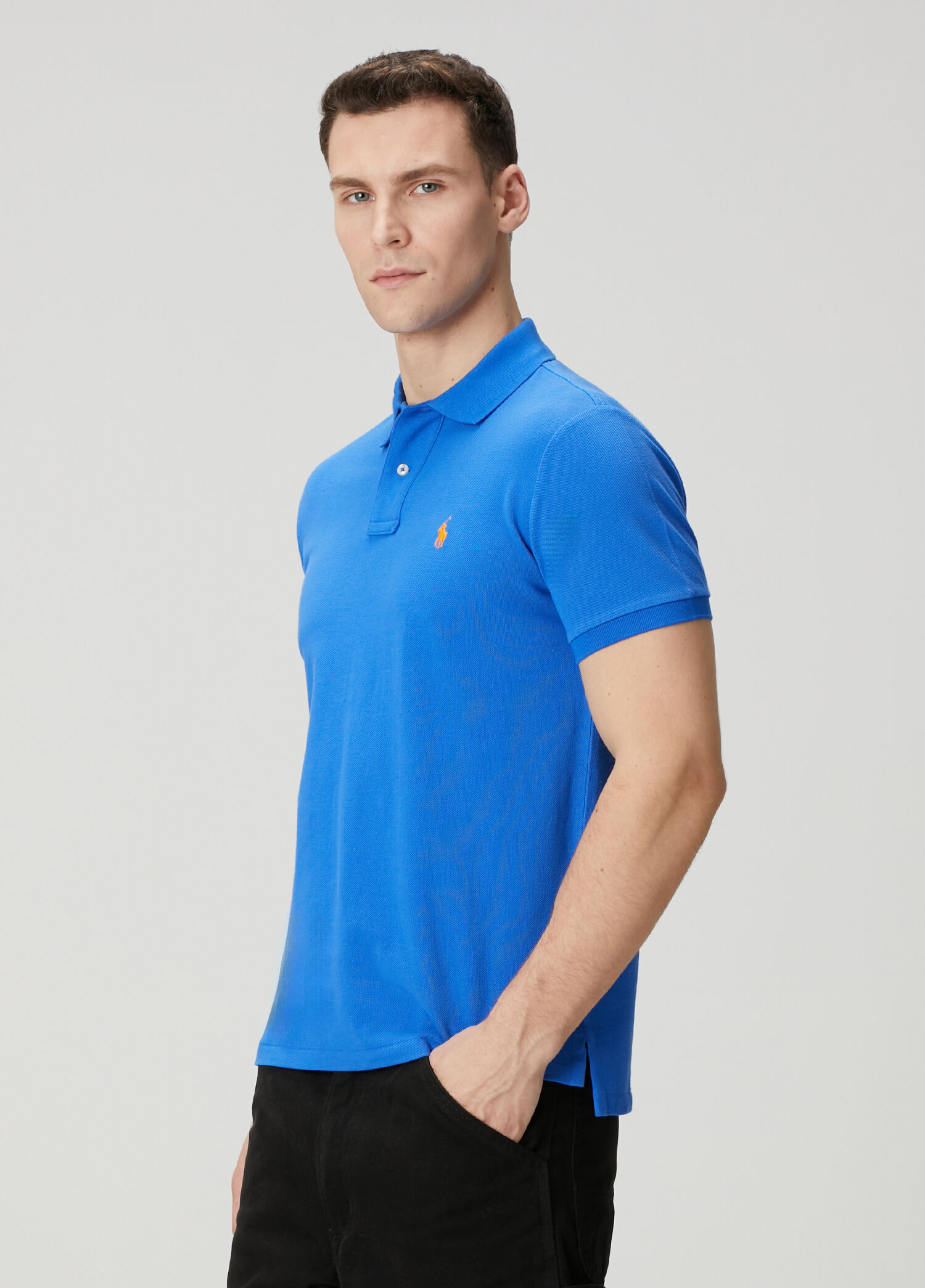 Polo Ralph Lauren Koyu Mavi Erkek Koyu Mavi Polo Yaka T-shirt