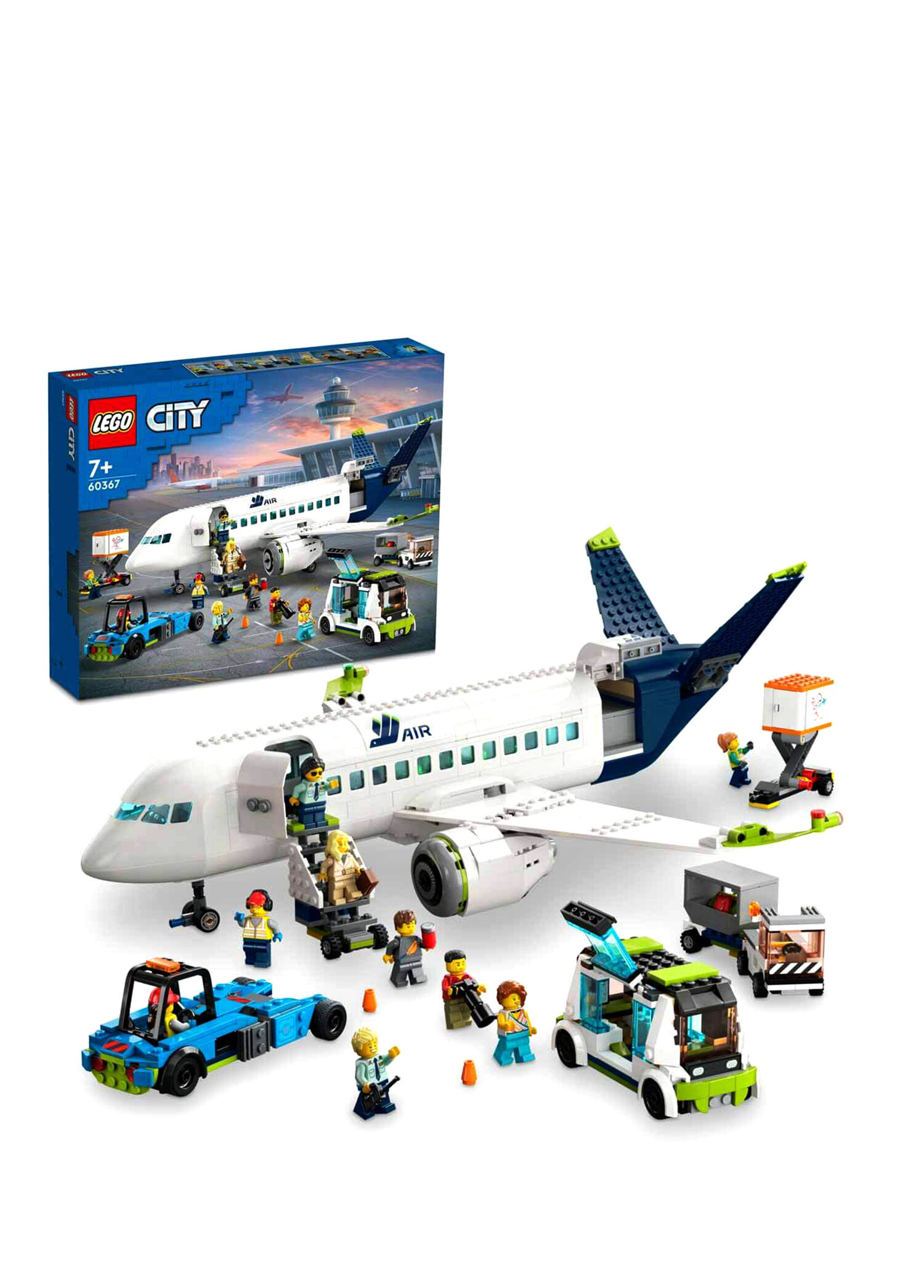 City Yolcu Uçağı 913 Parça 7+ Yaş Yapı Oyuncağı 60367