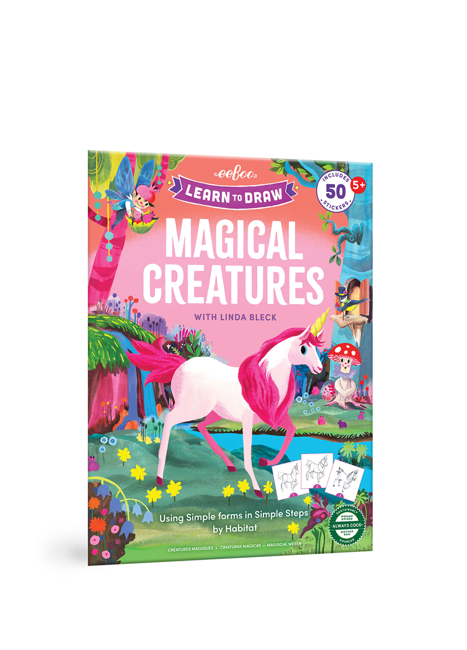 Magical Creatures Learn to Draw Çocuk Çizim Defteri