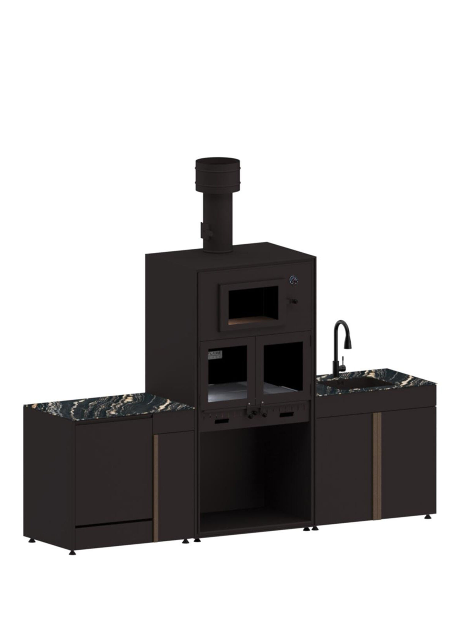 Pure 3104 3 Modül Bahçe Mutfak Seti