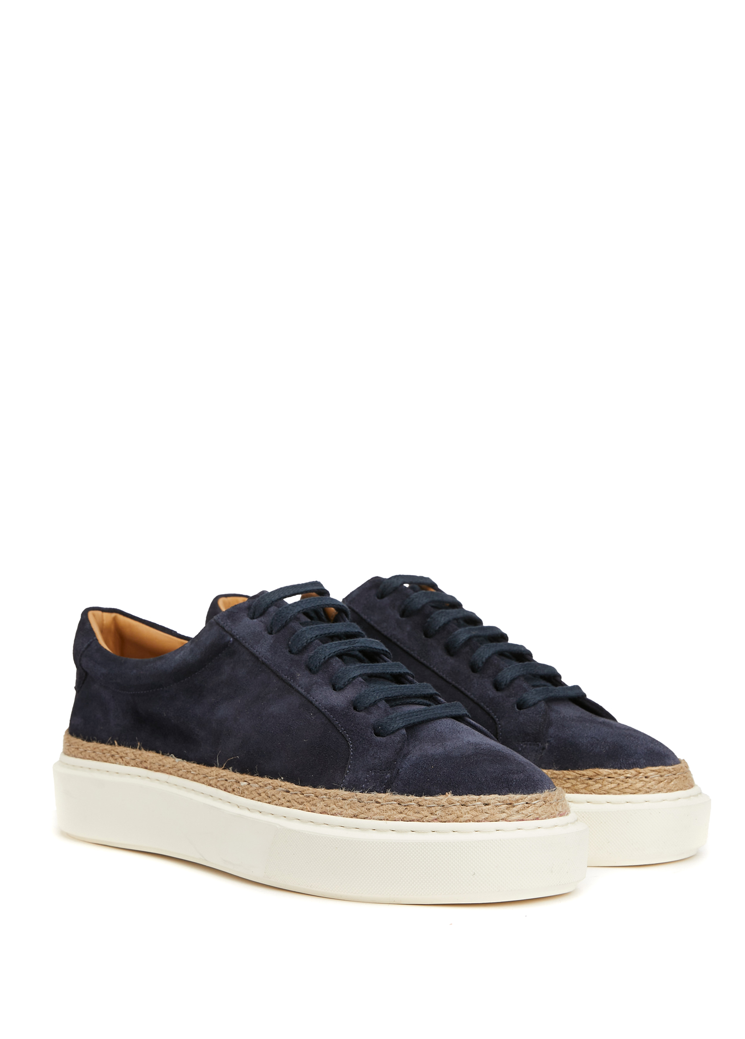 Lacivert Jüt Detaylı Erkek Süet Sneaker_1