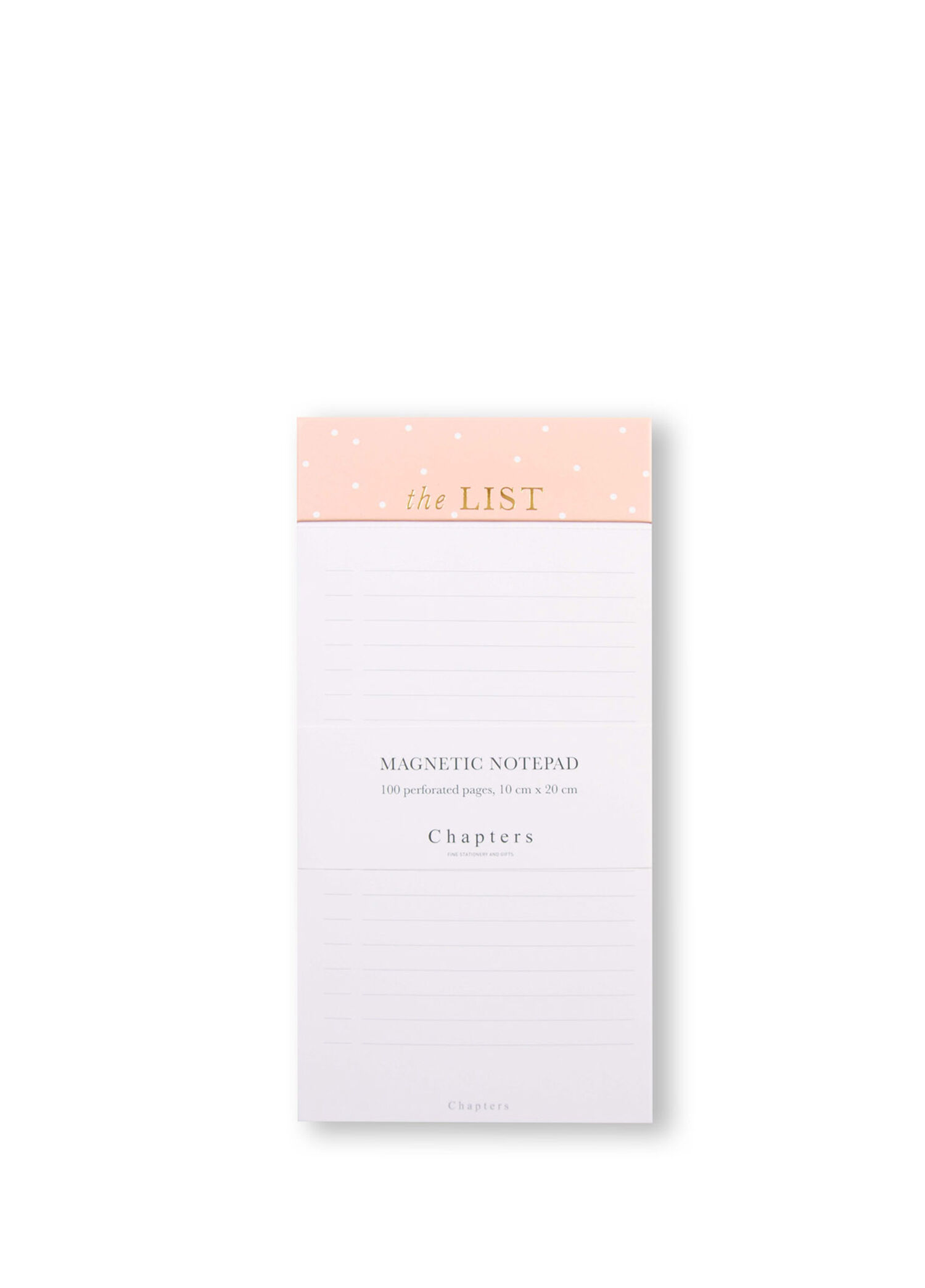 Magnetic Notepad Coral With Dots Not Kağıtları
