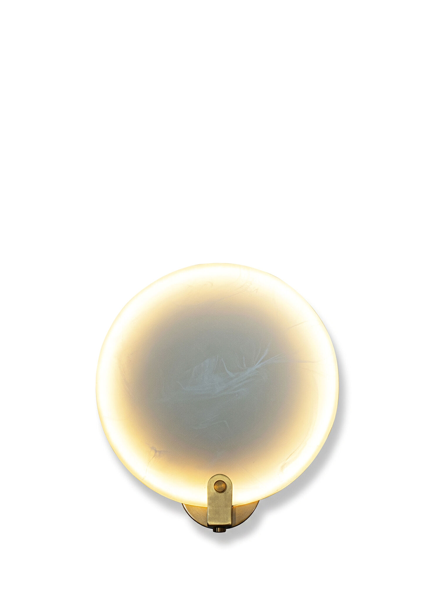 Aspendos Beyaz Eskitme Mermer Led Aplik 20 cm