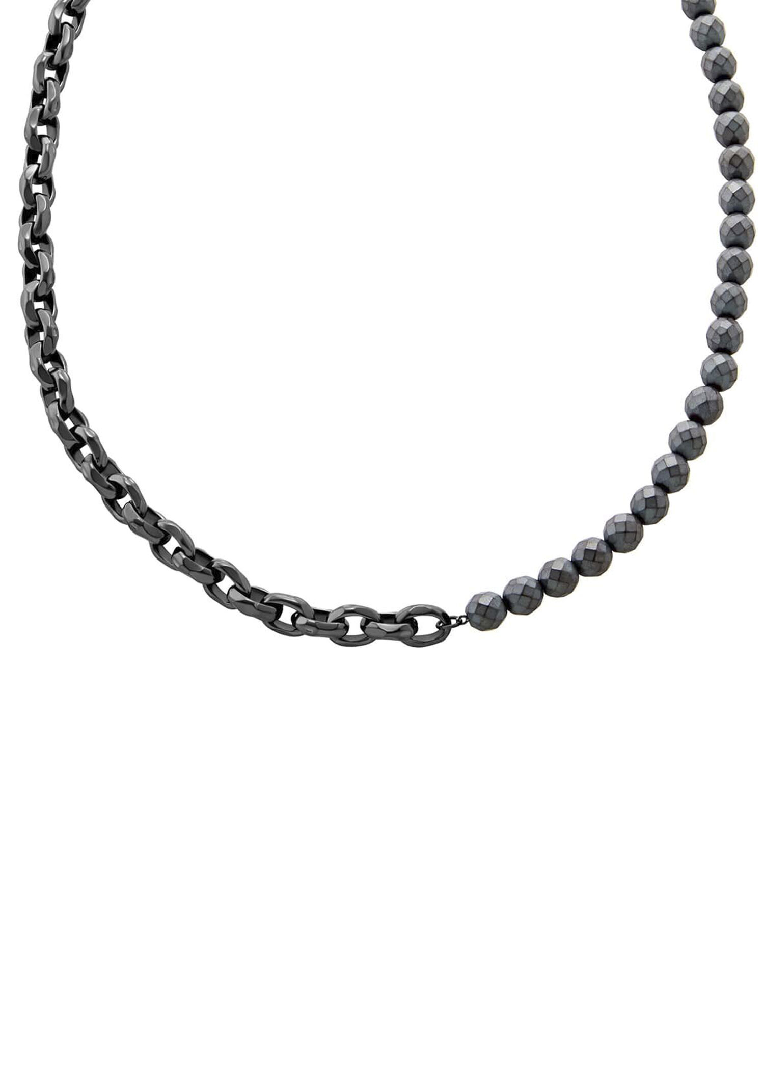AXG0150-060 Füme Çelik Erkek Kolye