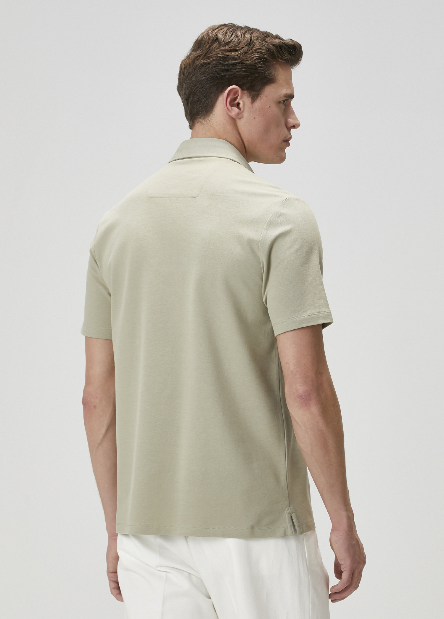 Comfort Fit Yeşil Polo Yaka T-shirt_4