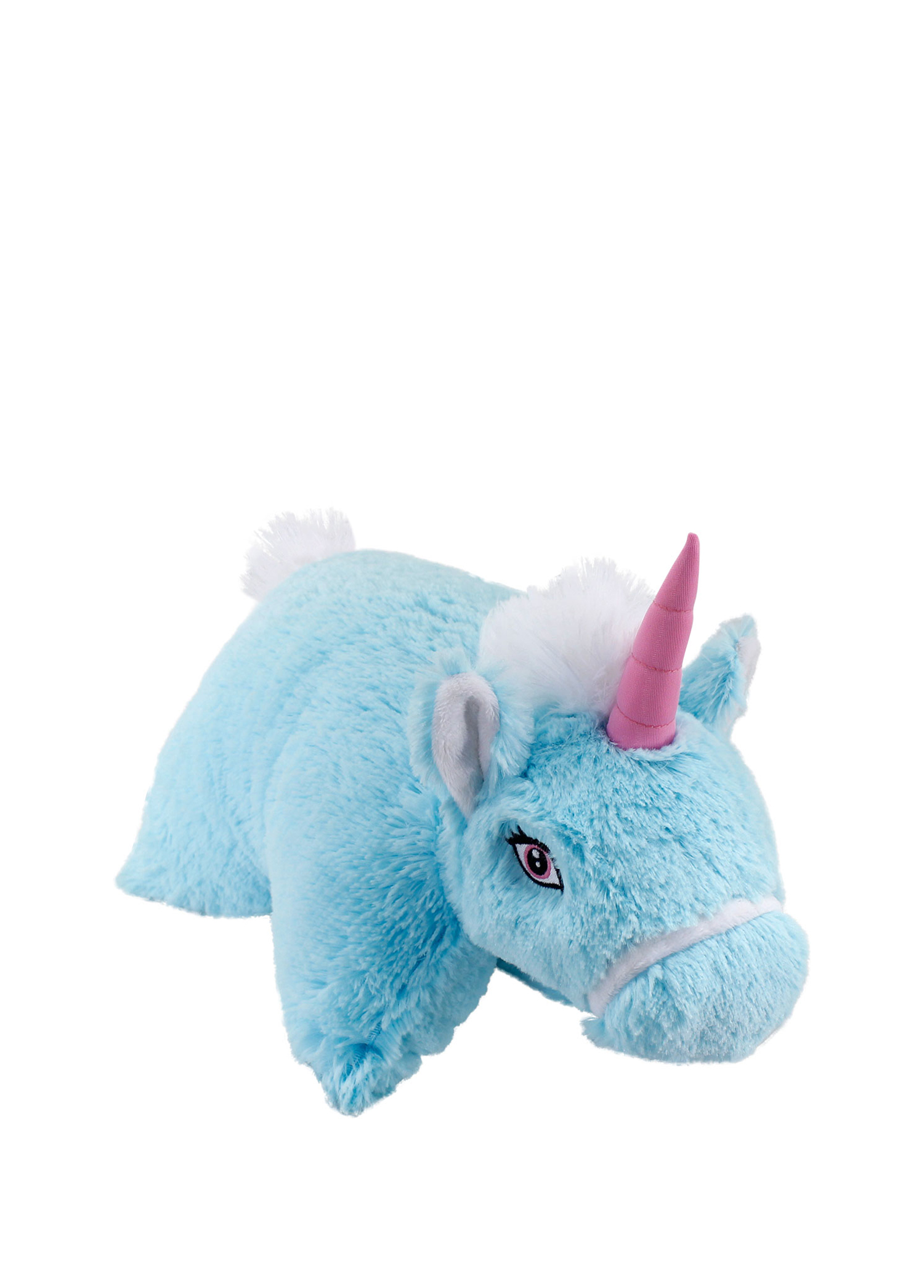 Unicorn Katlanır Mavi Peluş Yastık