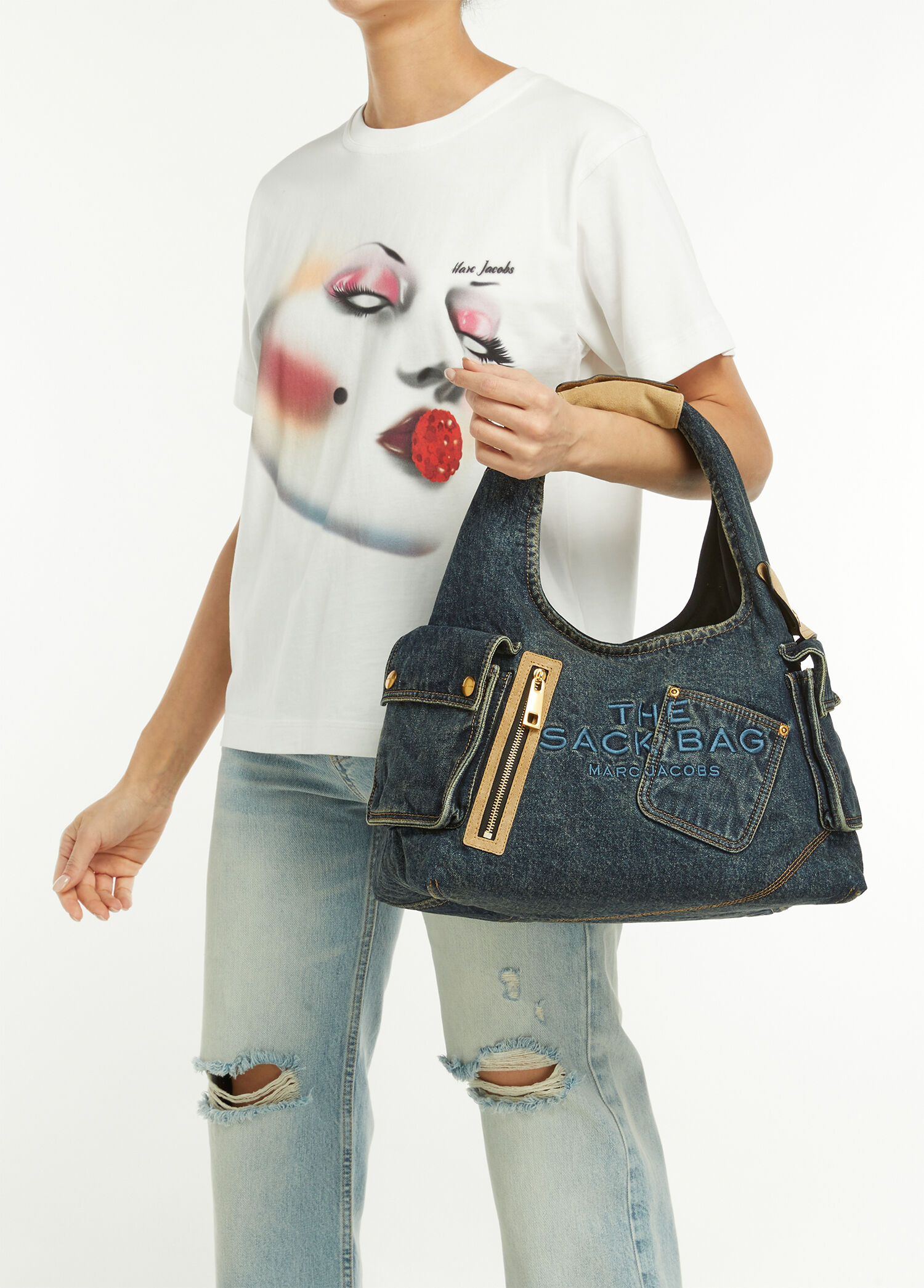 Marc Jacobs Lacivert Kadın Sack Lacivert Kadın Denim Çanta 1946545