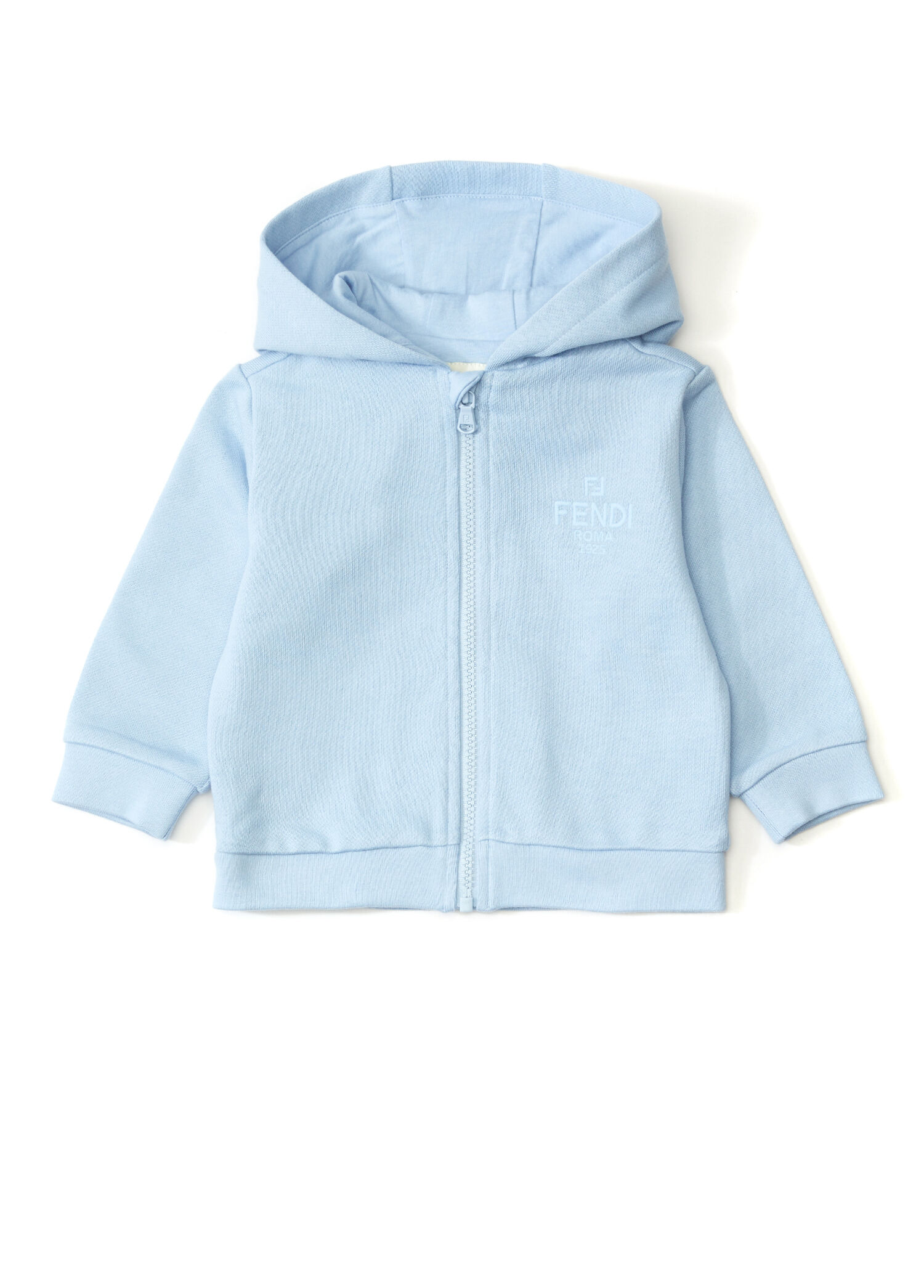 Açık Mavi Kapüşonlu Unisex Bebek Sweatshirt