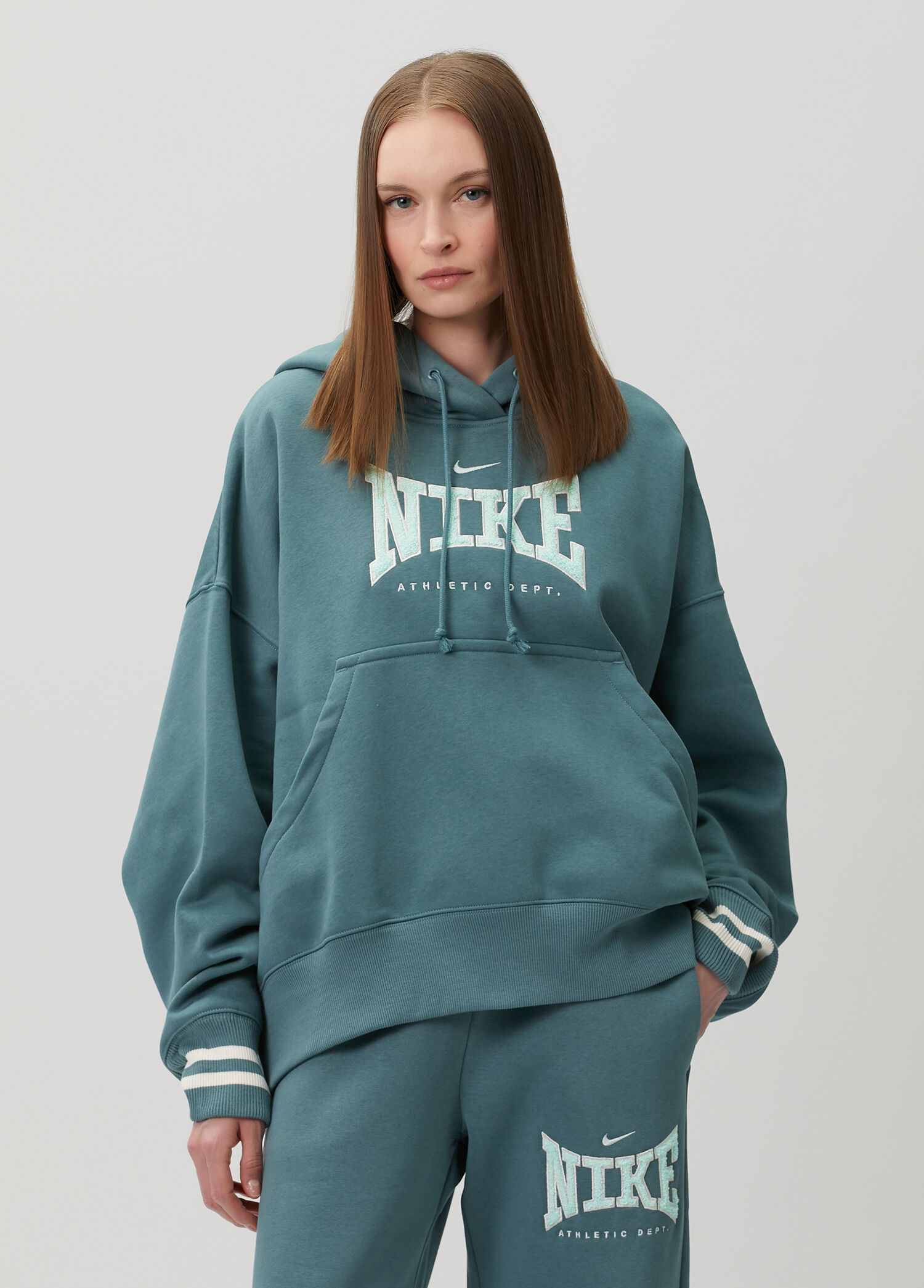 Phoenix Fleece Yeşil Kapüşonlu Sweatshirt