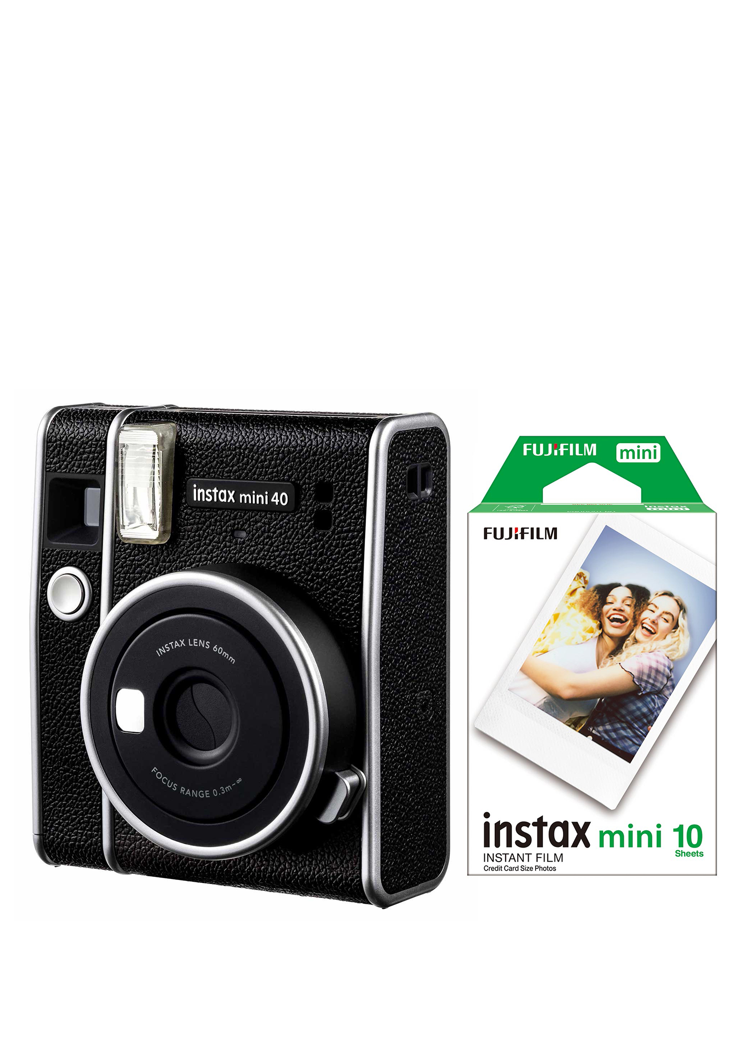 Instax Mini 40 Siyah Fotoğraf Makinesi + 10'lu Film Seti