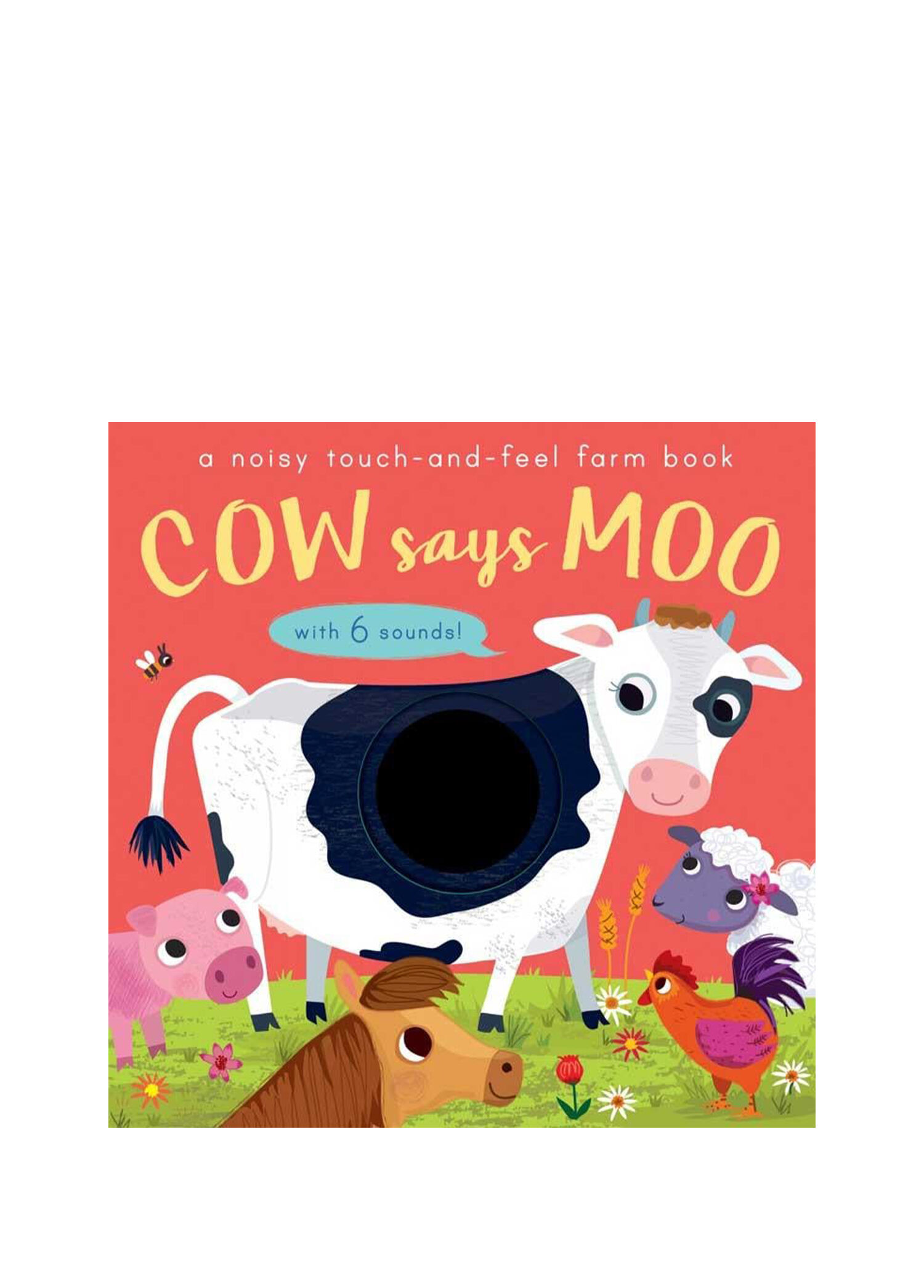 A Noisy Touch and Feel Farm Book: Cow Says Moo Çocuk Yabancı Dil Kitabı