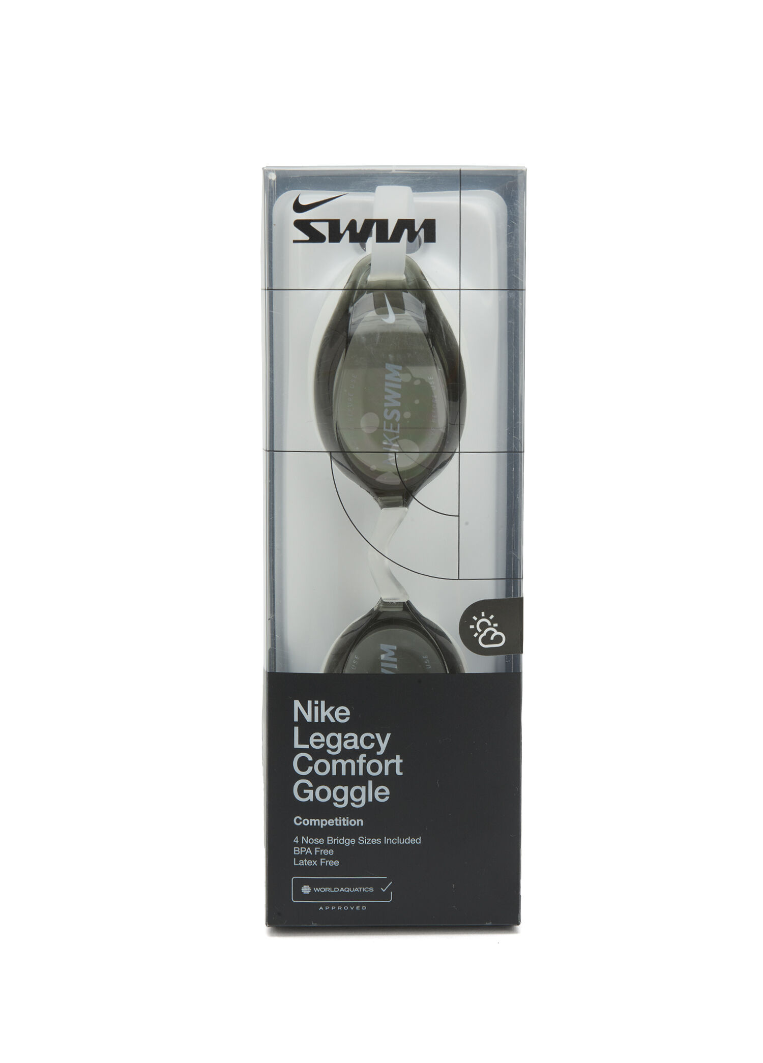 Legacy Comfort Grey Women's Swim Goggles