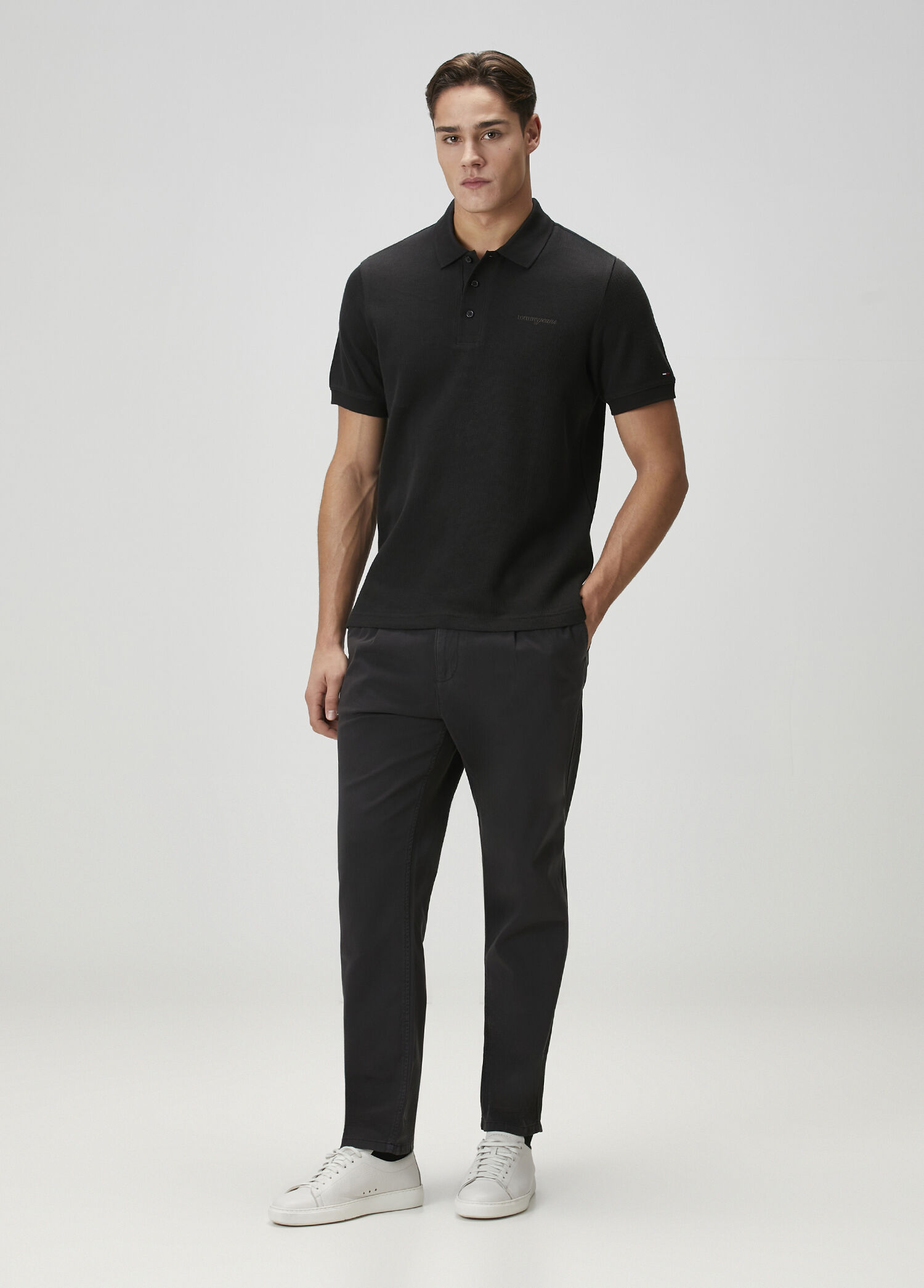 Relaxed Fit Isaac Light Siyah Pantolon