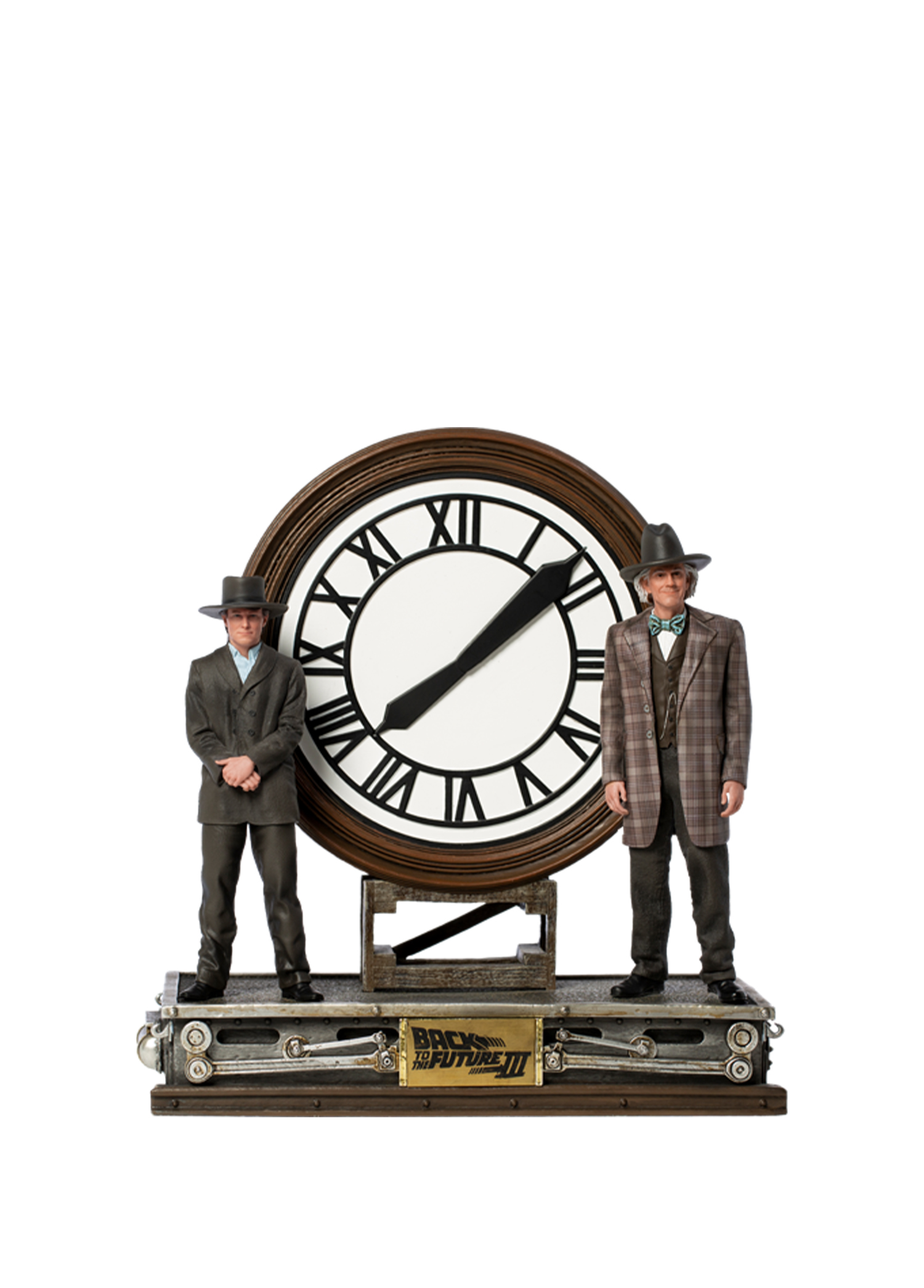 Back to the Future III Marty and Doc at the Clock Deluxe Heykel