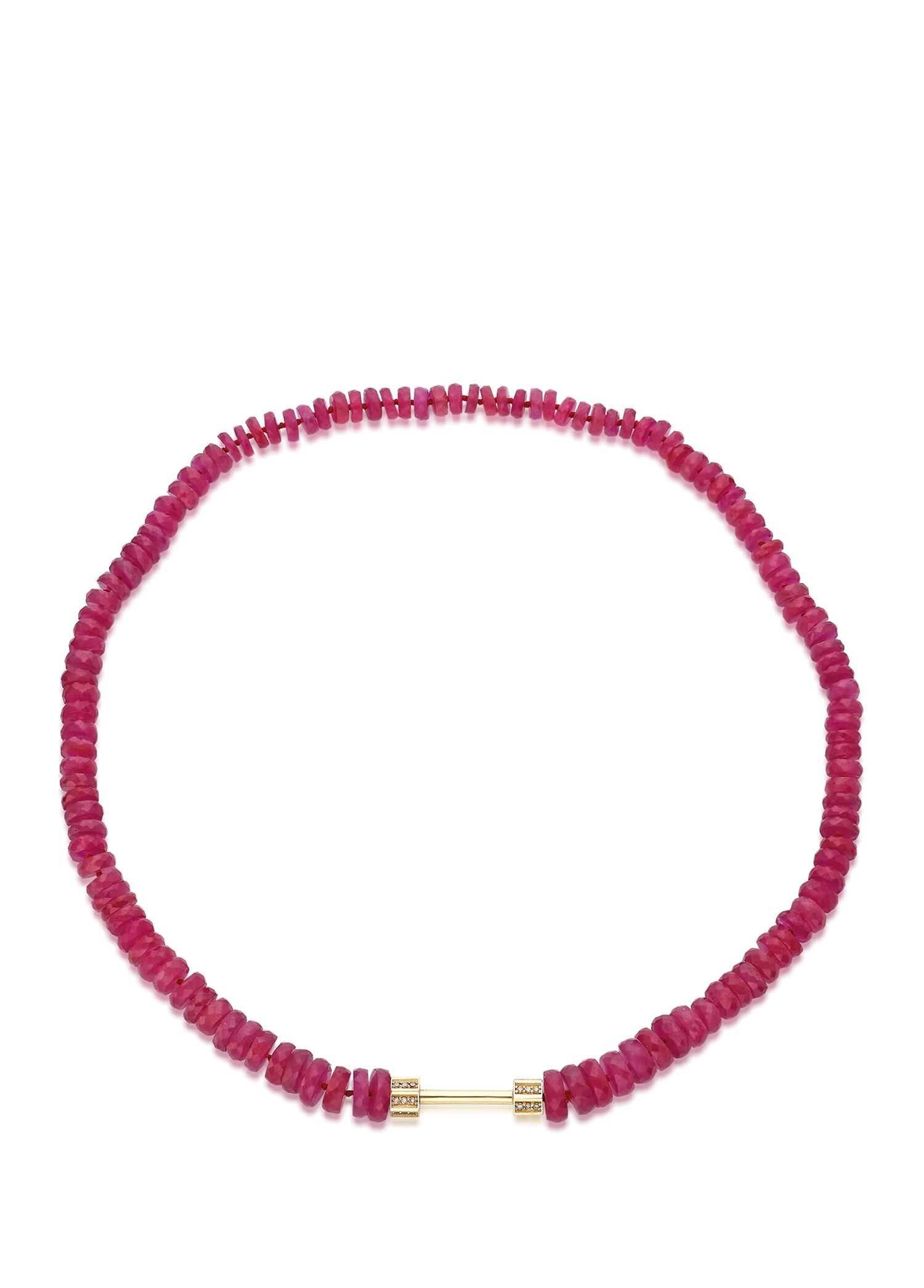 Bosfor Natural Ruby Strand Kadın Altın Kolye