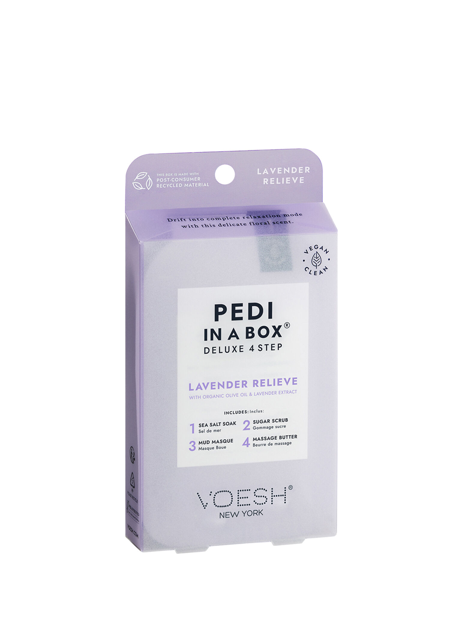 New York Pedi In A Box Deluxe Lavanta Relieve 4 Adımlı Pedikür Seti