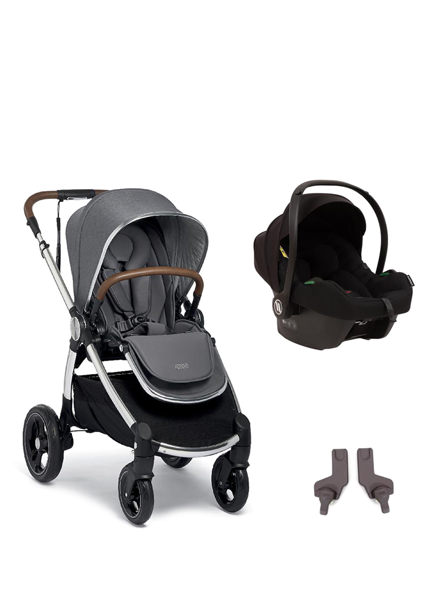 Ocarro Cosmo Grey Black Travel Sistem Bebek Arabası Shadow