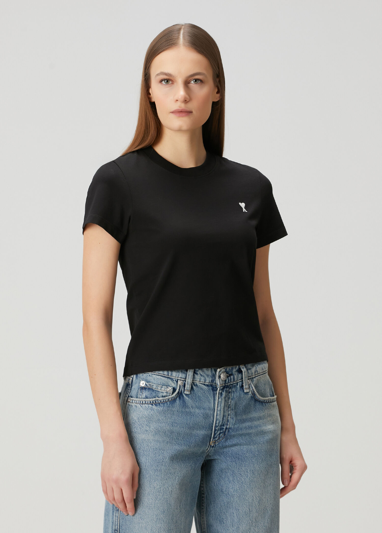 Ami Paris Siyah-Krem Kadın Siyah T-shirt 1894506 | Beymen
