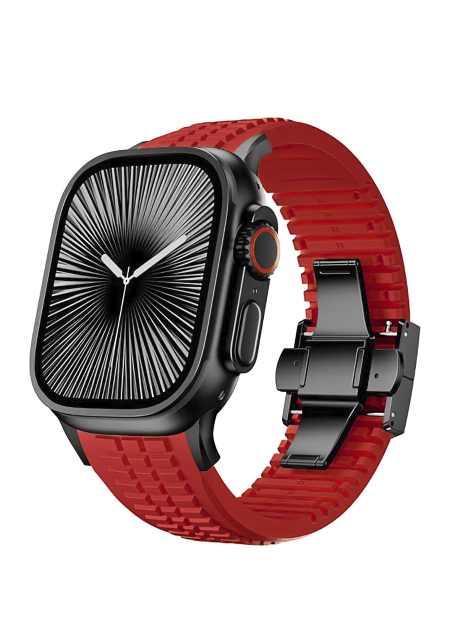 Apple Watch Ultra Uyumlu Heat Black AquaLink Akıllı Saat Kordon
