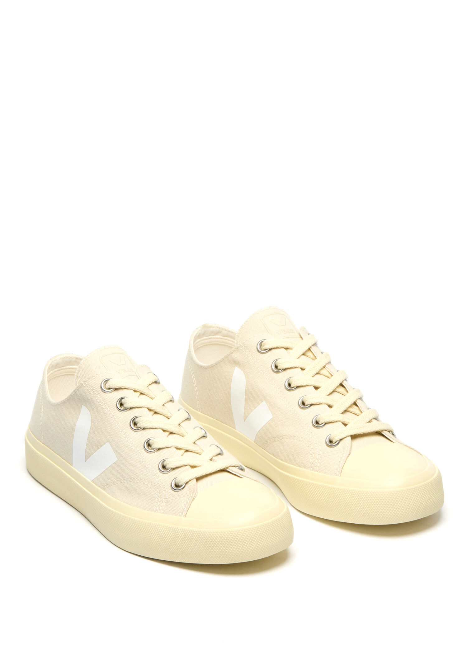 wata Veja - Wata II Low Beyaz Organik Pamuk Kanvas Sneaker - Beyaz