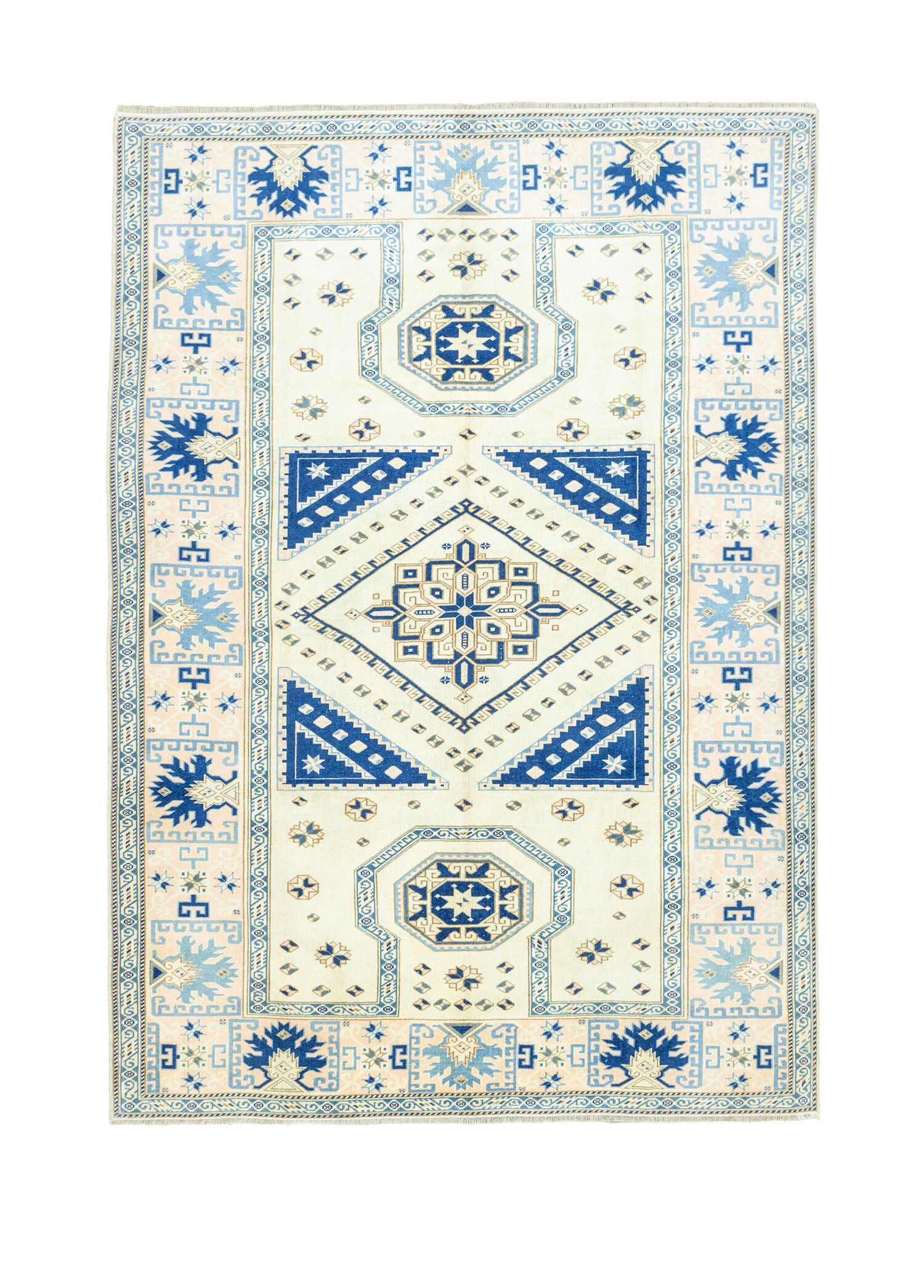 Helsa Rustik Tasarımlı El Dokuma Yün Halı 210x287 cm
