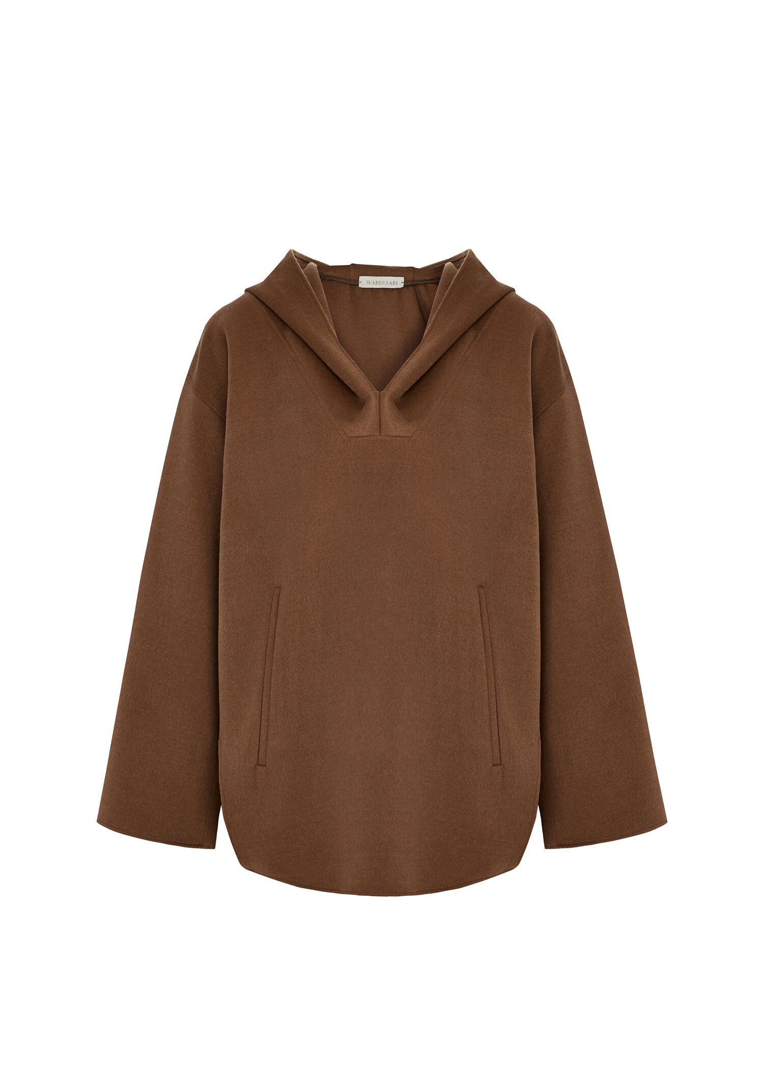 Comodita Taba Kapüşonlu Oversize Kadın Sweatshirt