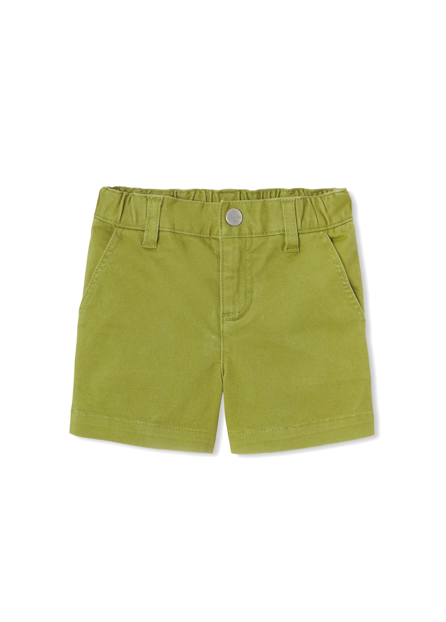 Yeşil Twill Erkek Bebek Şort