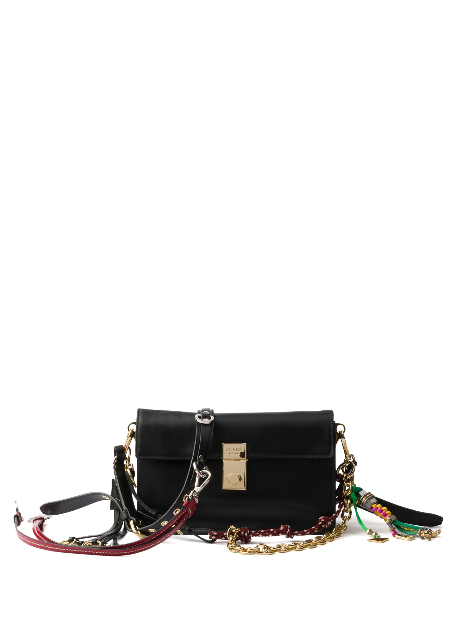 バッグ PRADA sound lock hand bag mini leather PRADA sound lock hand bag mini leather