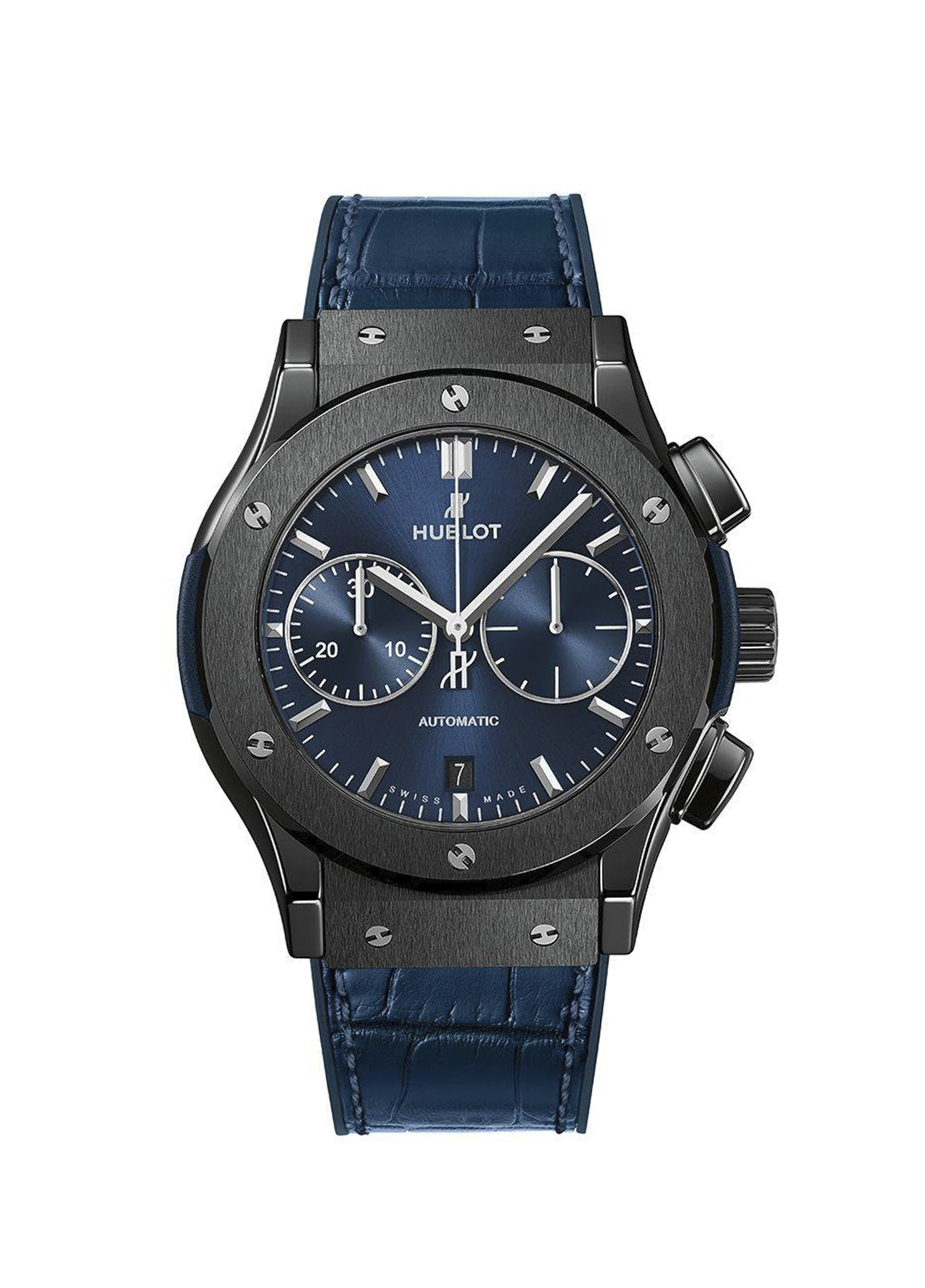 Classic Fusion Ceramic Blue Chronograph Erkek Saat