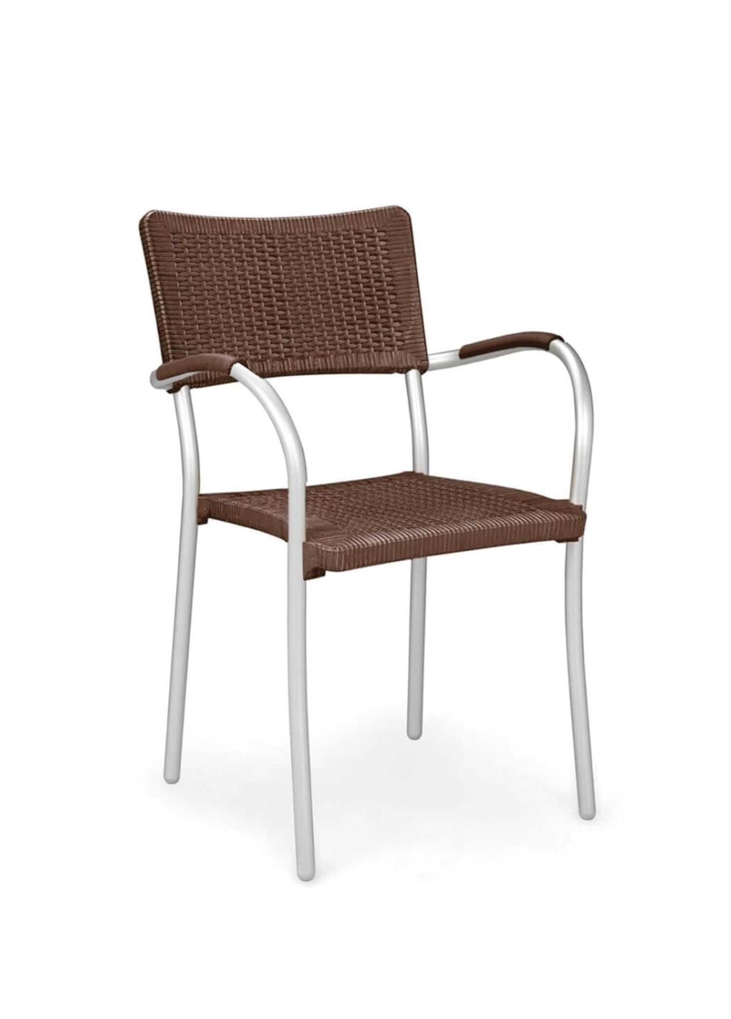 Artica Caffe Wicker Metal Bahçe Sandalyesi