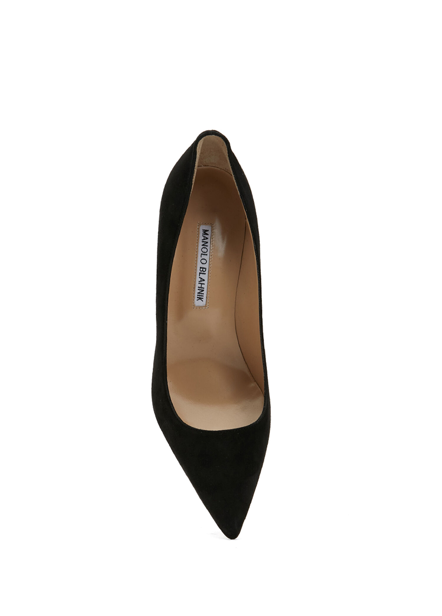 Manolo Blahnik - Siyah Süet Stiletto - Siyah