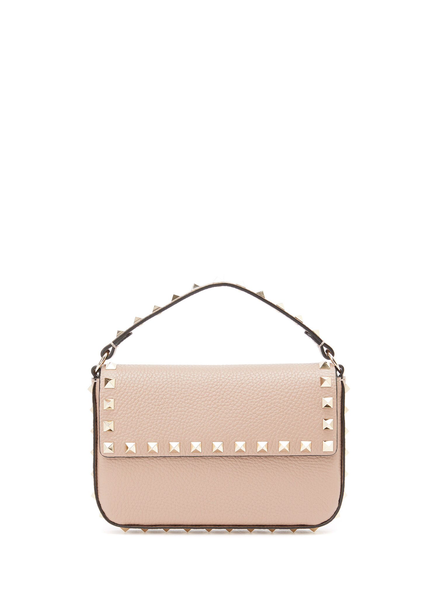 Rockstud Mini Pudra Kadın Deri El Çantası