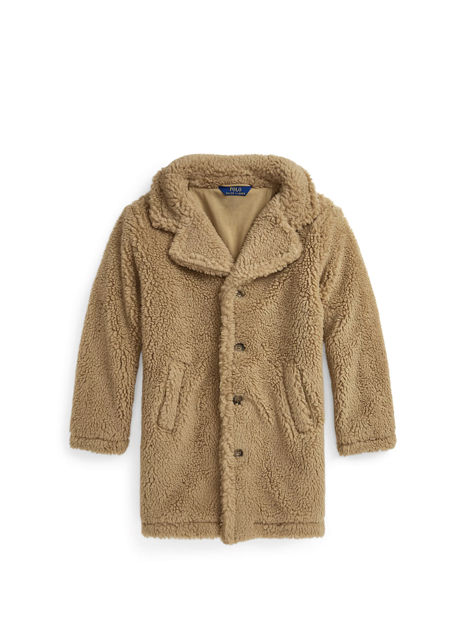 Bej Kız Çocuk Shearling Mont