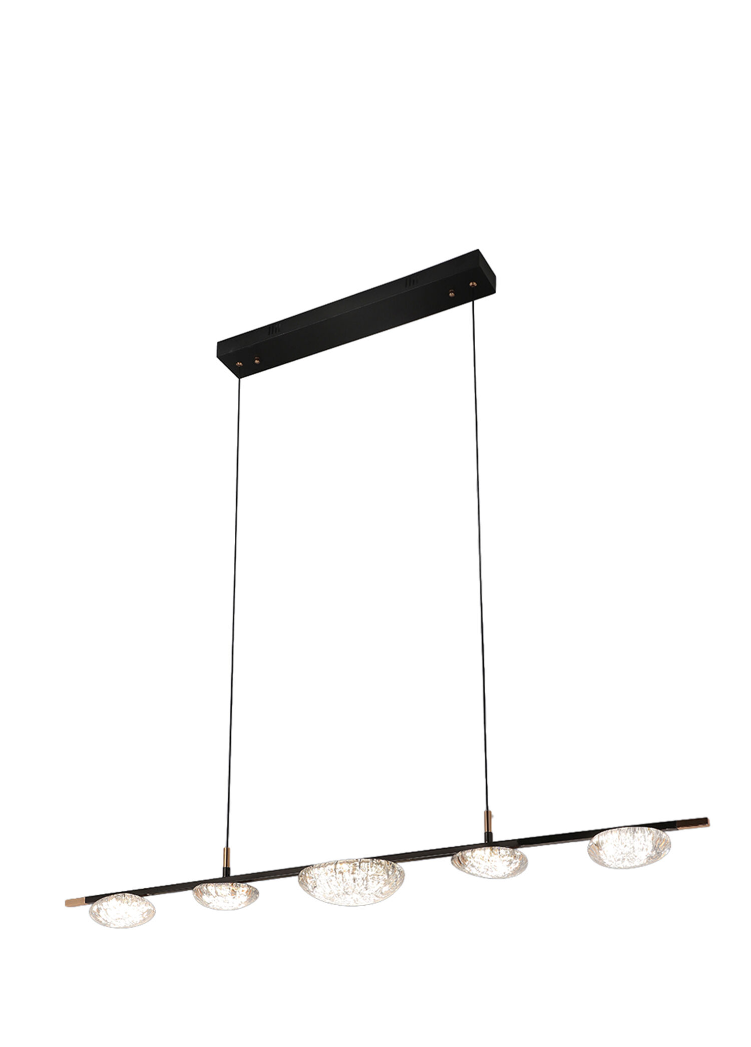 Modern Siyah Metal Sarkıt Avize